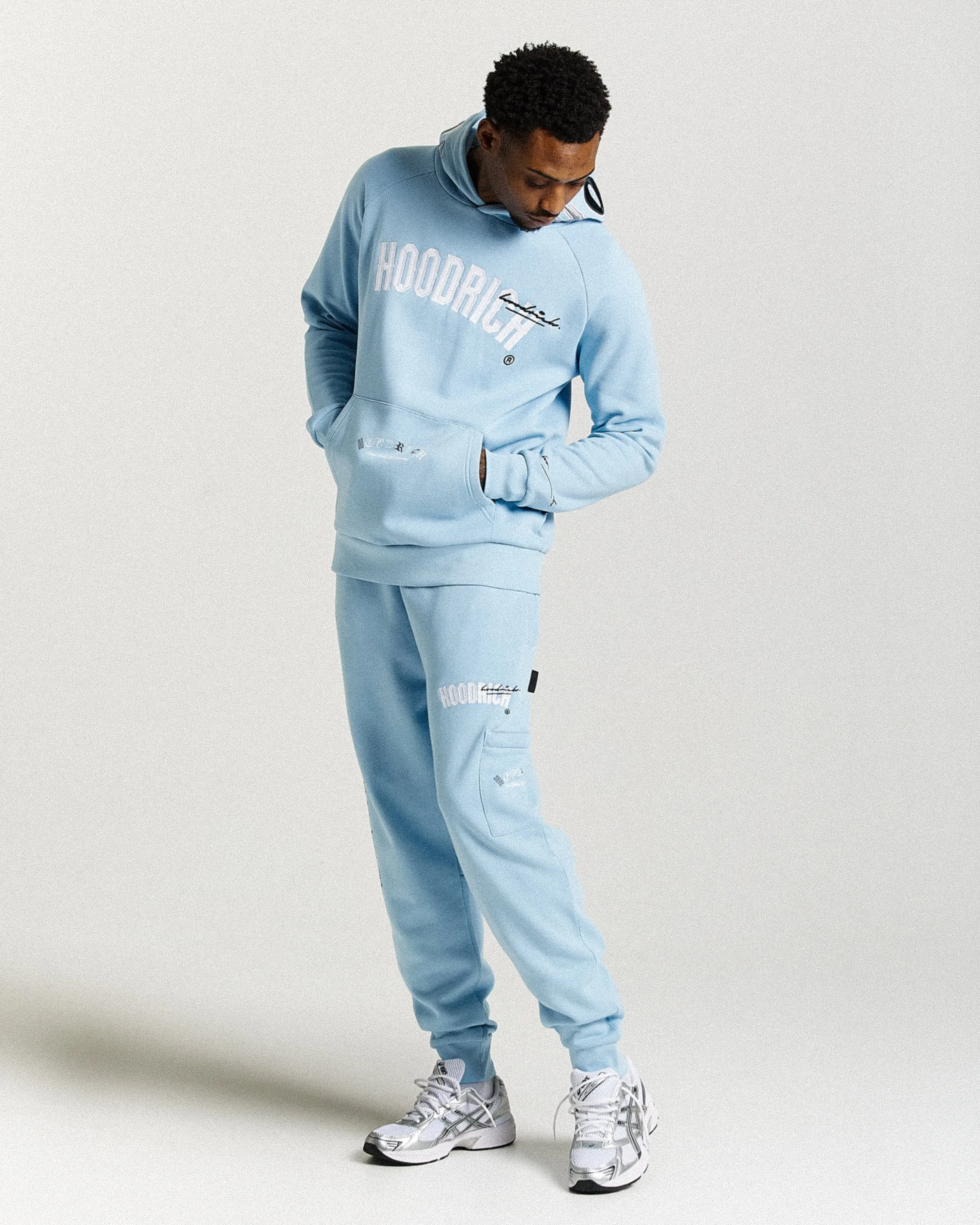 Heat Joggers - Blue/White sold by Hoodrich