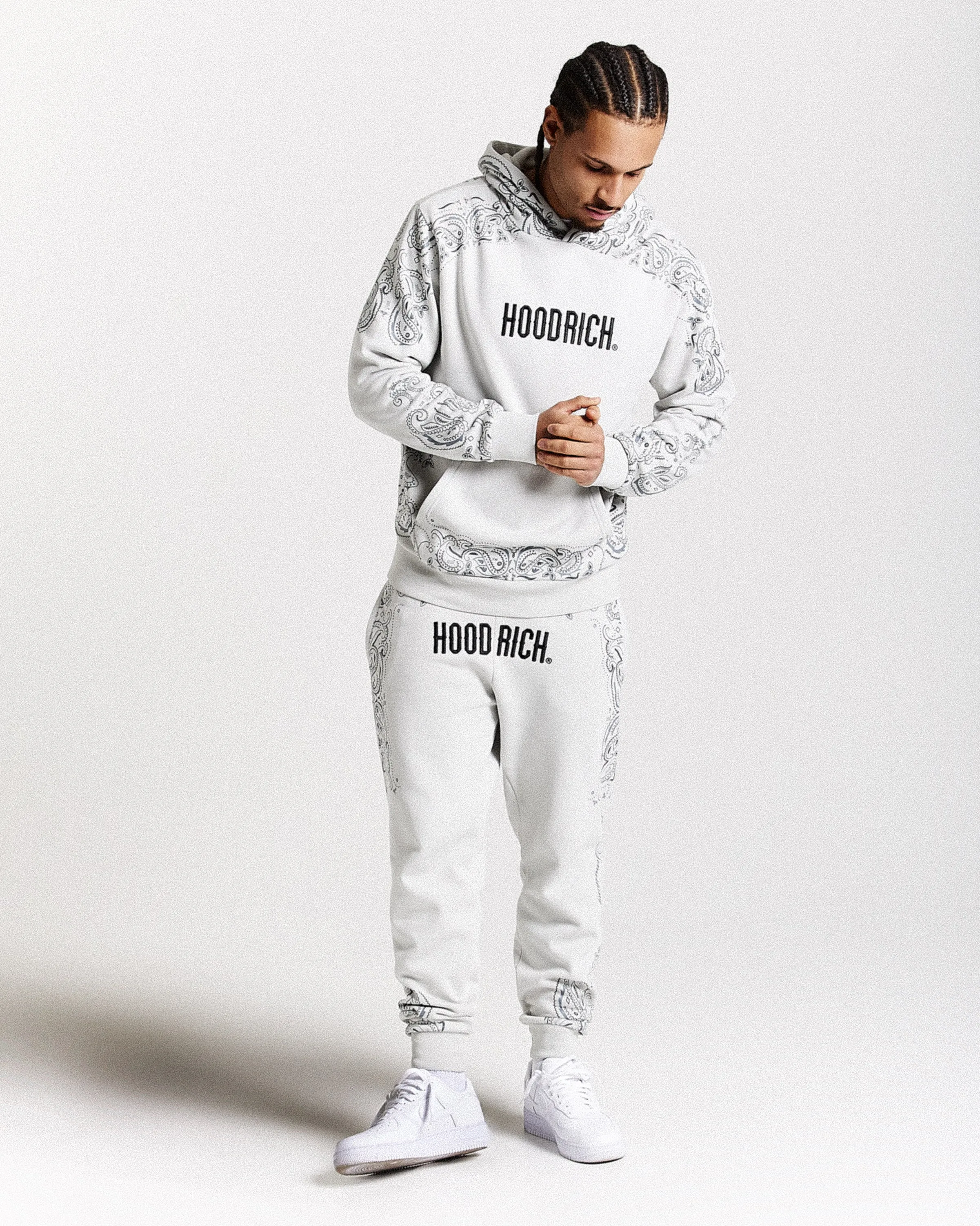 Motif Joggers - Light Grey/Black sold by Hoodrich product image thumbnail 4