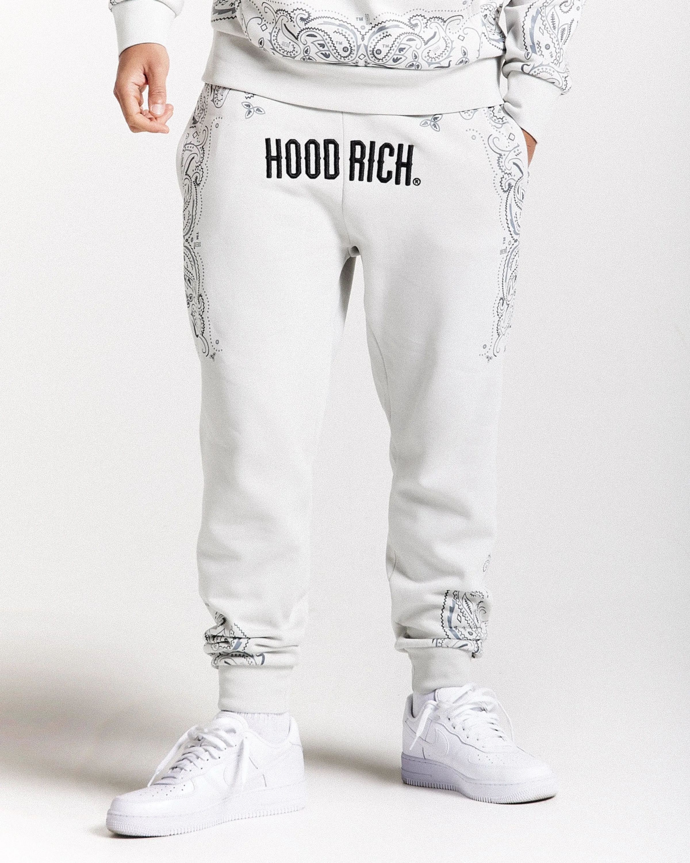 Motif Joggers - Light Grey/Black sold by Hoodrich product image thumbnail 2