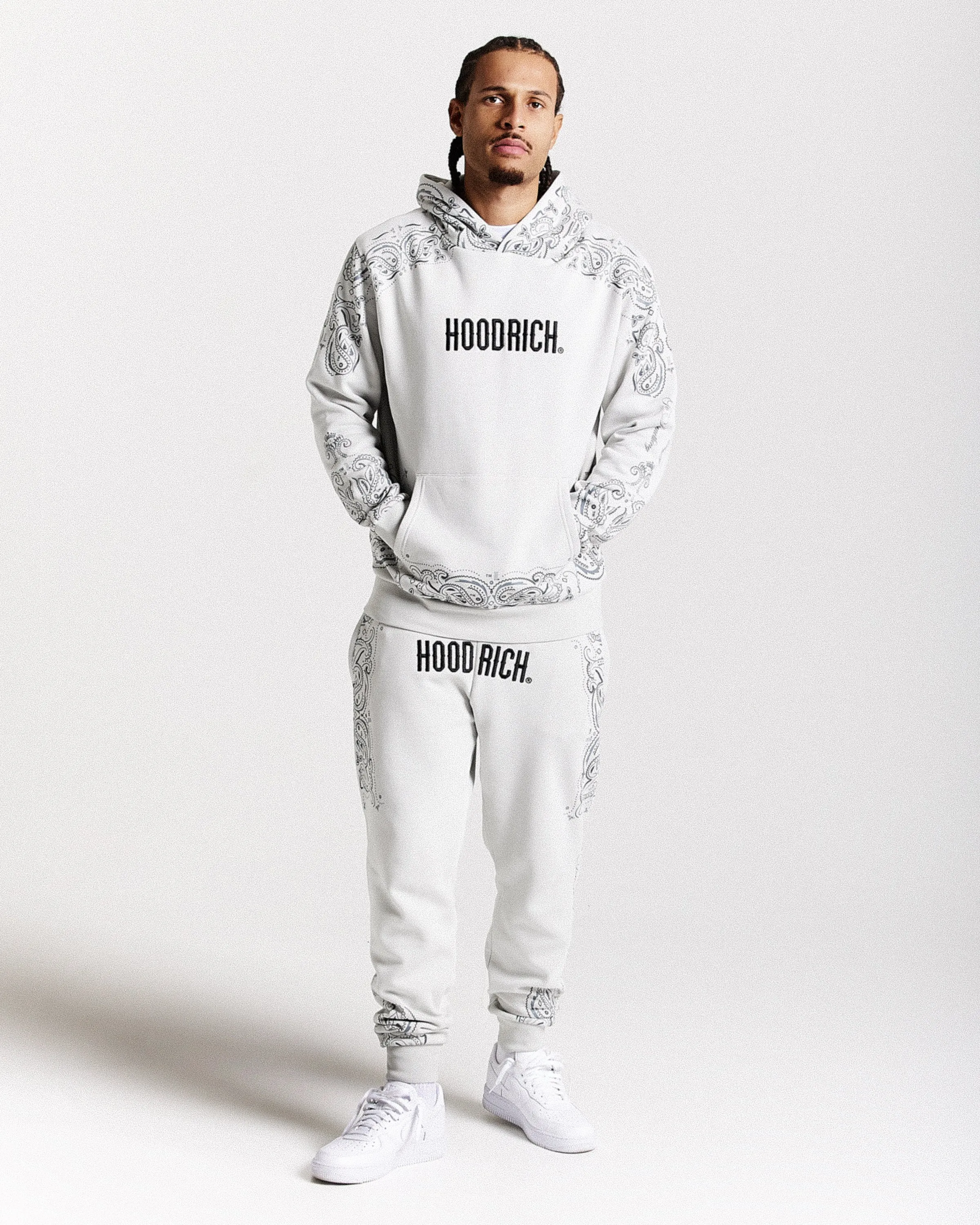 Motif Joggers - Light Grey/Black sold by Hoodrich