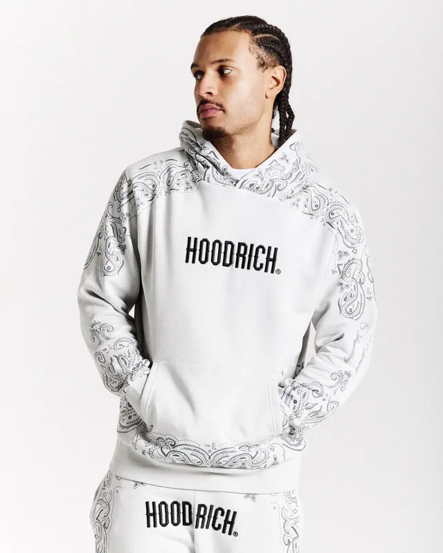 Motif Hoodie - Light Grey/Black sold by Hoodrich