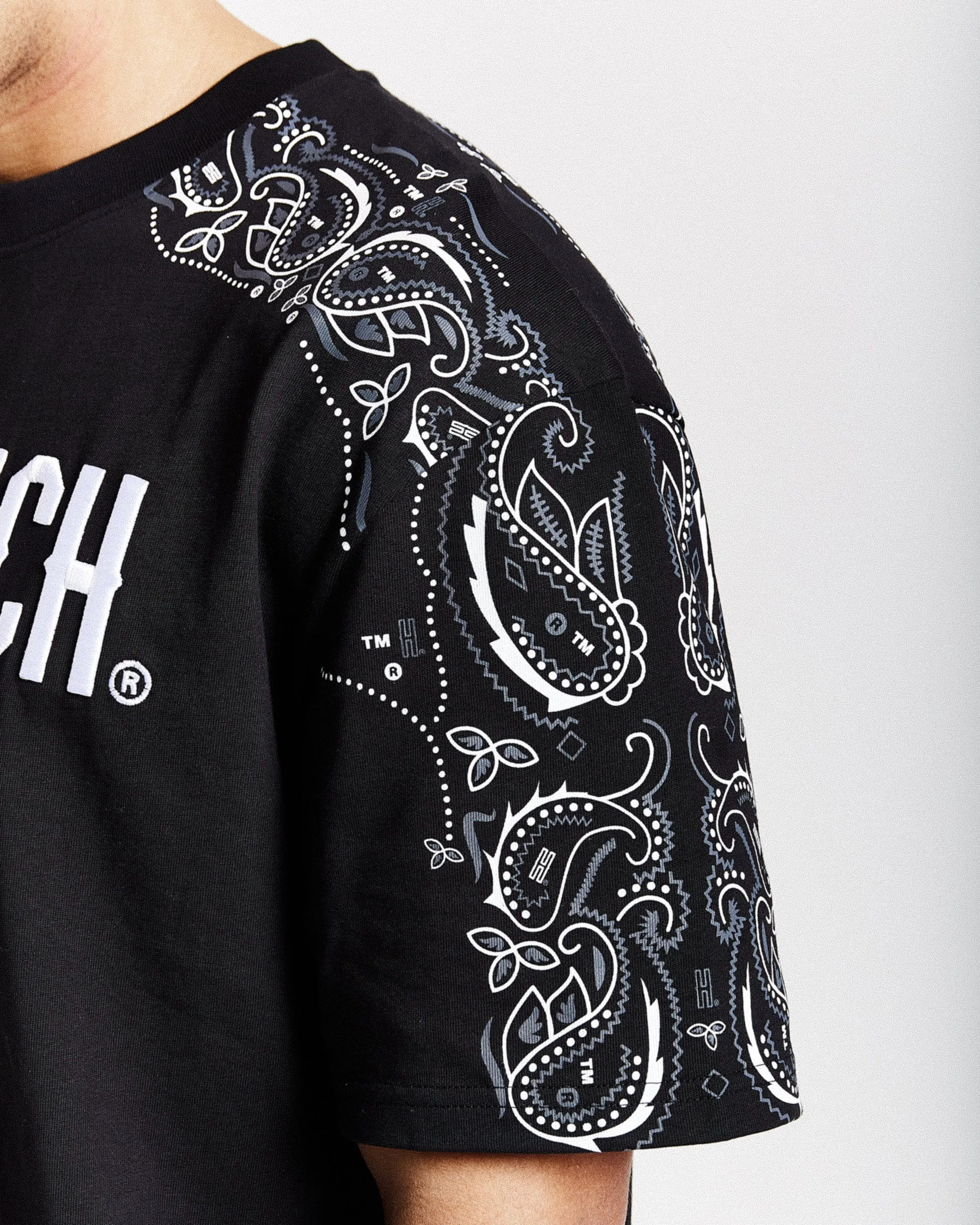 Motif Oversized T-Shirt - Black/White/Grey sold by Hoodrich product image thumbnail 4