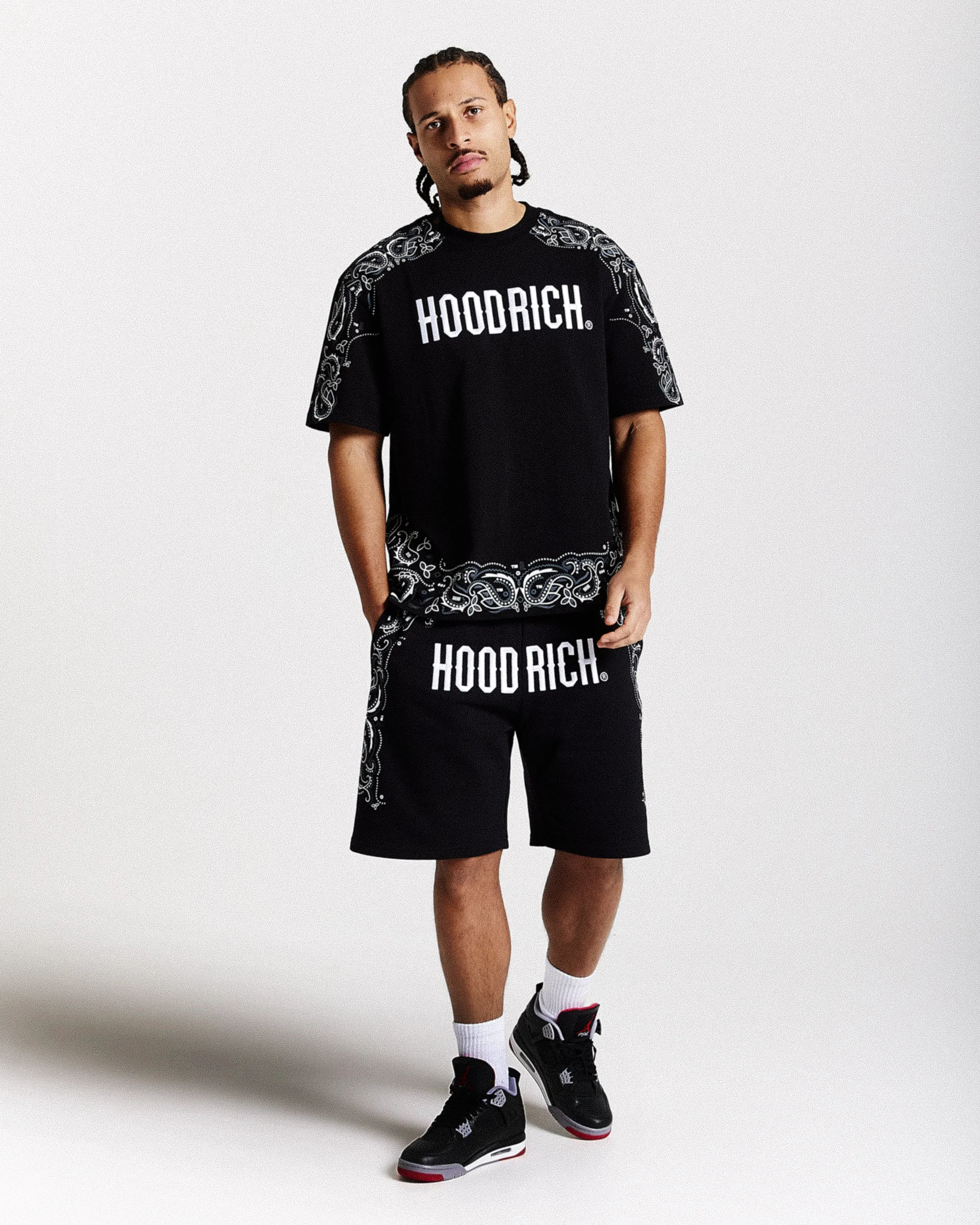 Motif Oversized T-Shirt - Black/White/Grey sold by Hoodrich product image thumbnail 2