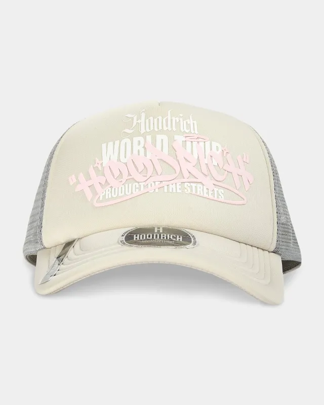 Stamp Tour Trucker Cap - Grey/Pink made by Hoodrich