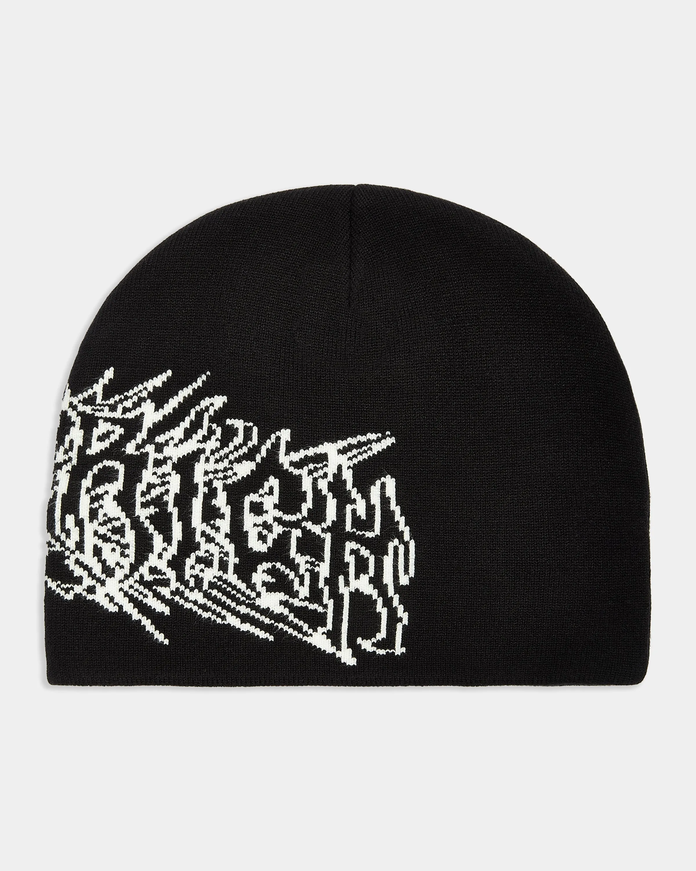 Spectral Fitted Knit Beanie - Black/White sold by Hoodrich product image thumbnail 2