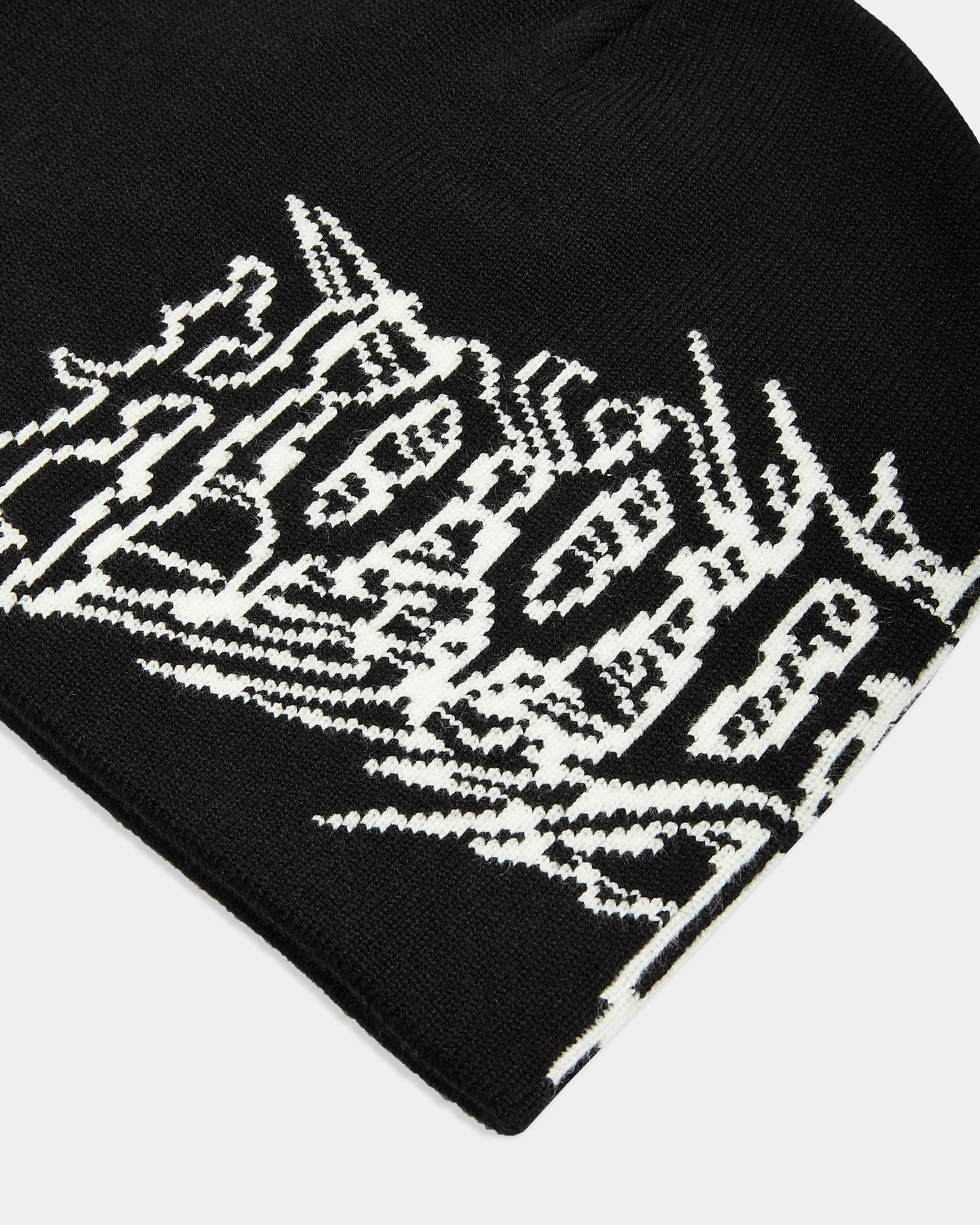 Spectral Fitted Knit Beanie - Black/White sold by Hoodrich product image thumbnail 3