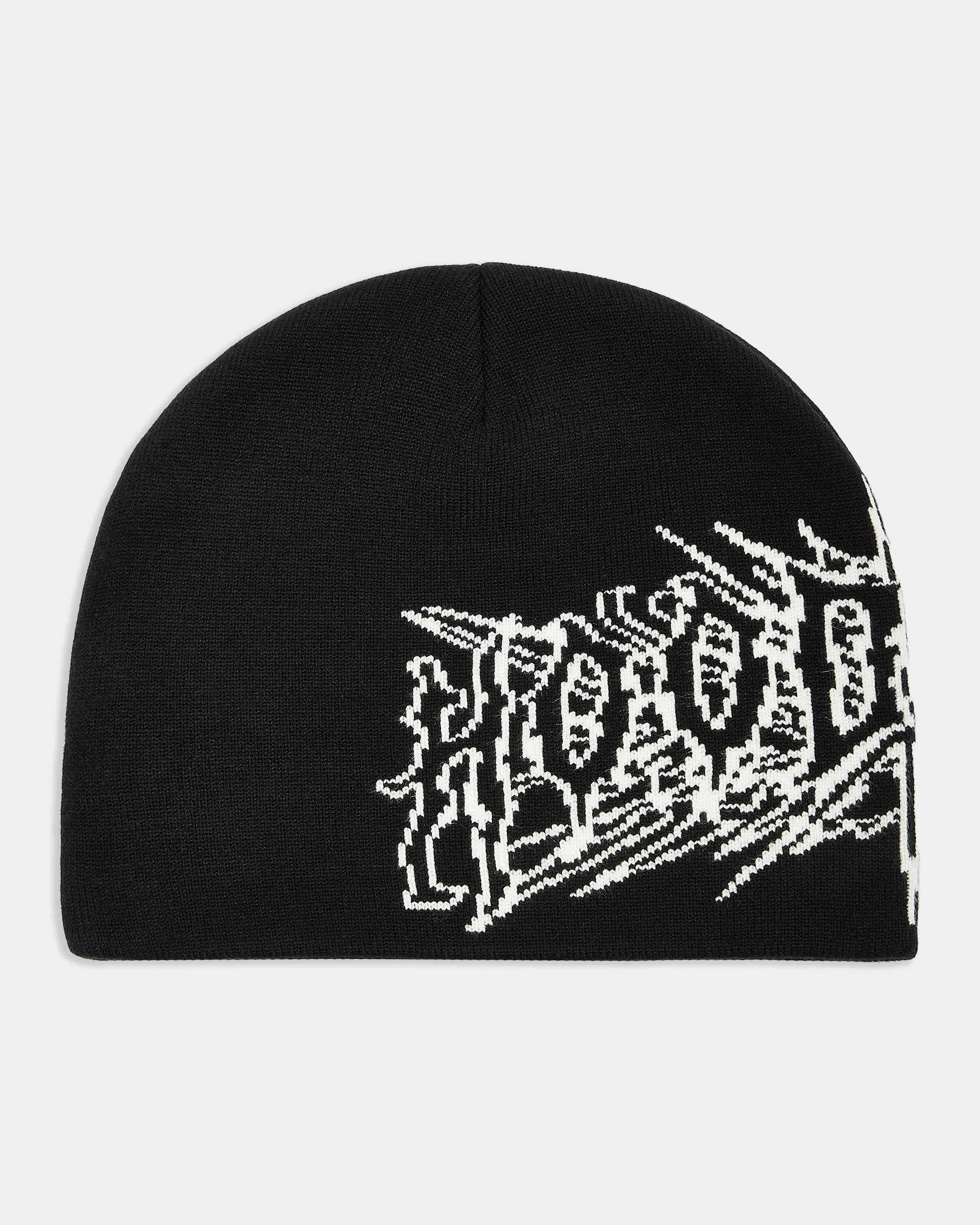 Spectral Fitted Knit Beanie - Black/White sold by Hoodrich