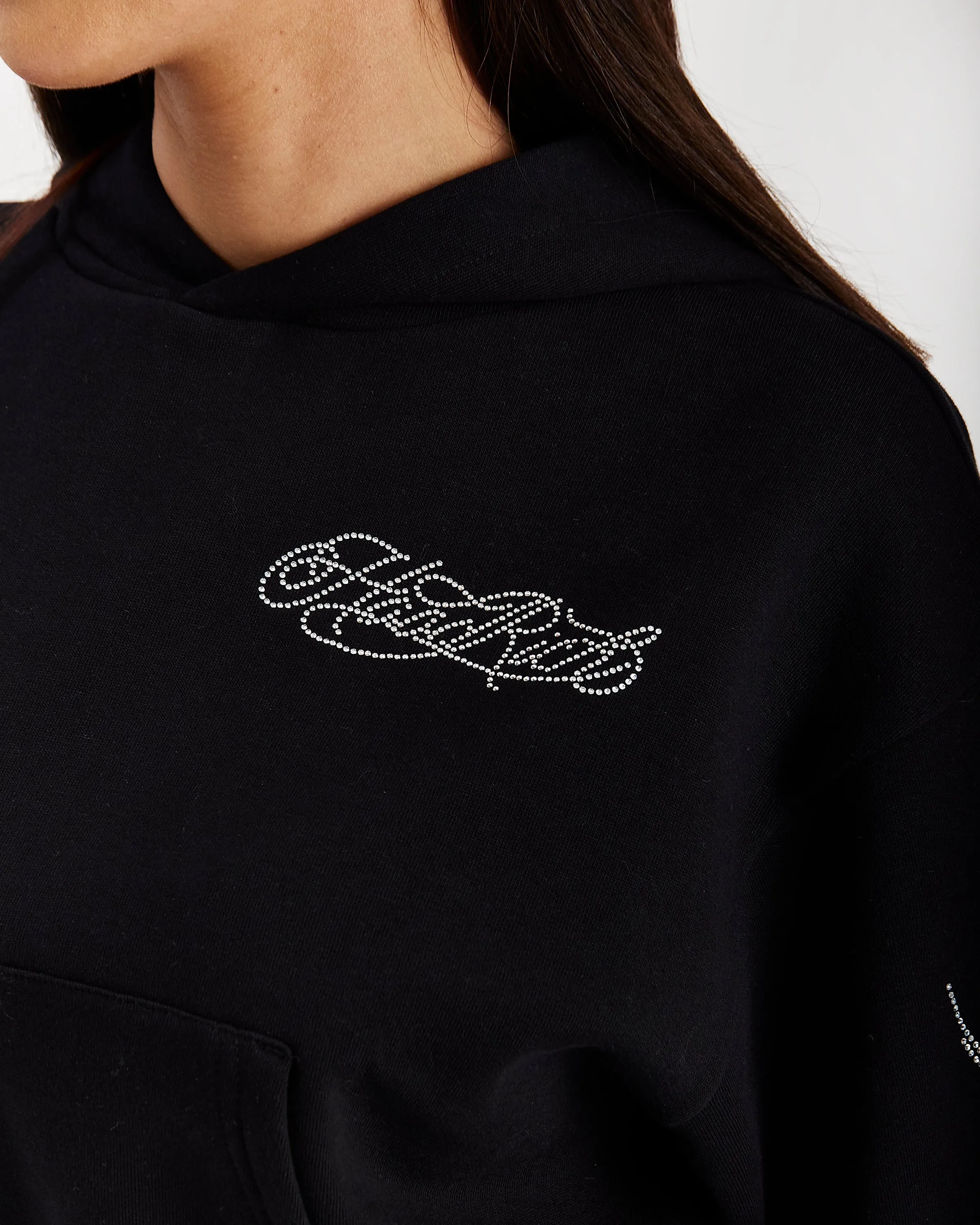 Morpho Boxy Hoodie - Black/Silver sold by Hoodrich product image thumbnail 3