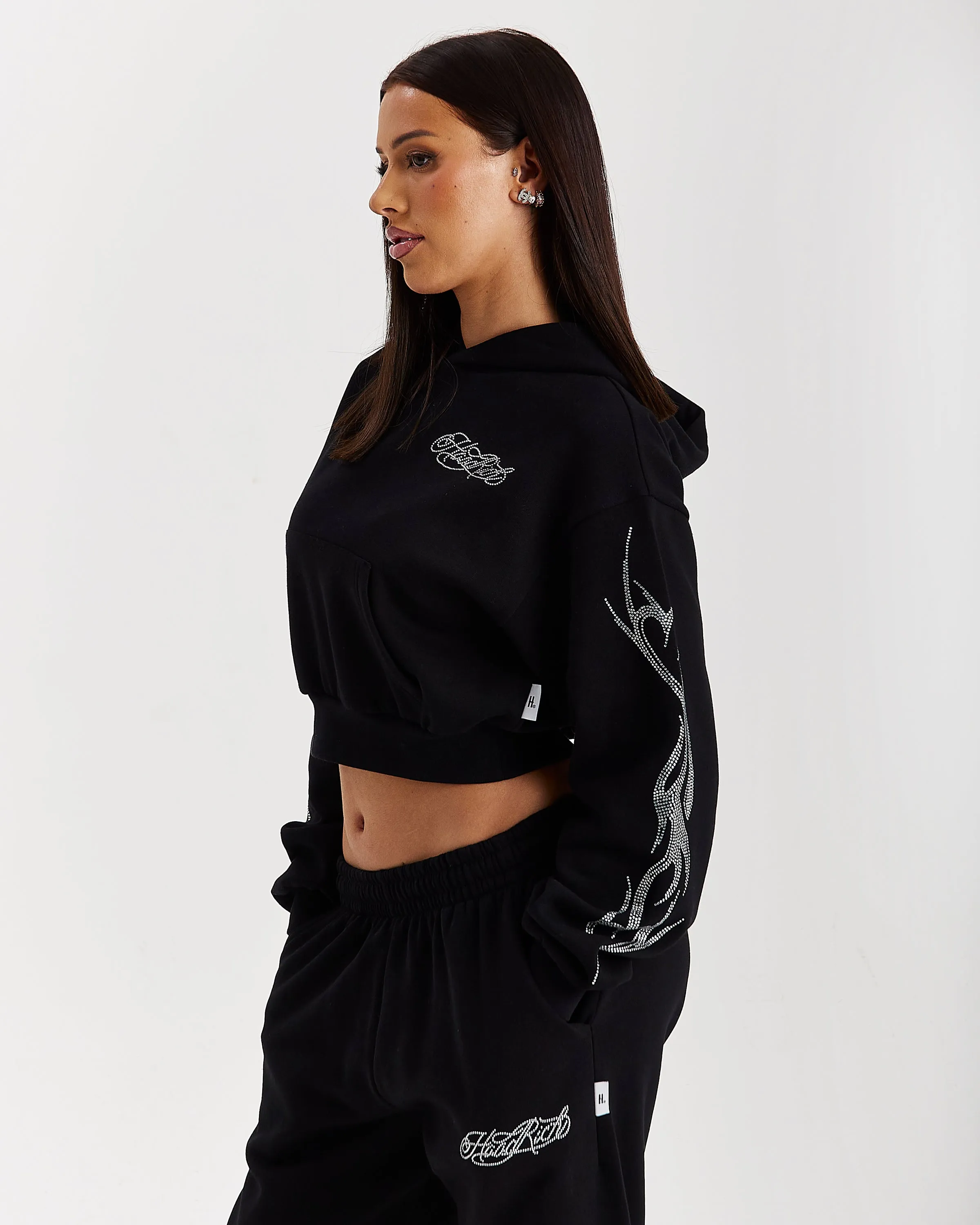 Morpho Boxy Hoodie - Black/Silver sold by Hoodrich product image thumbnail 5