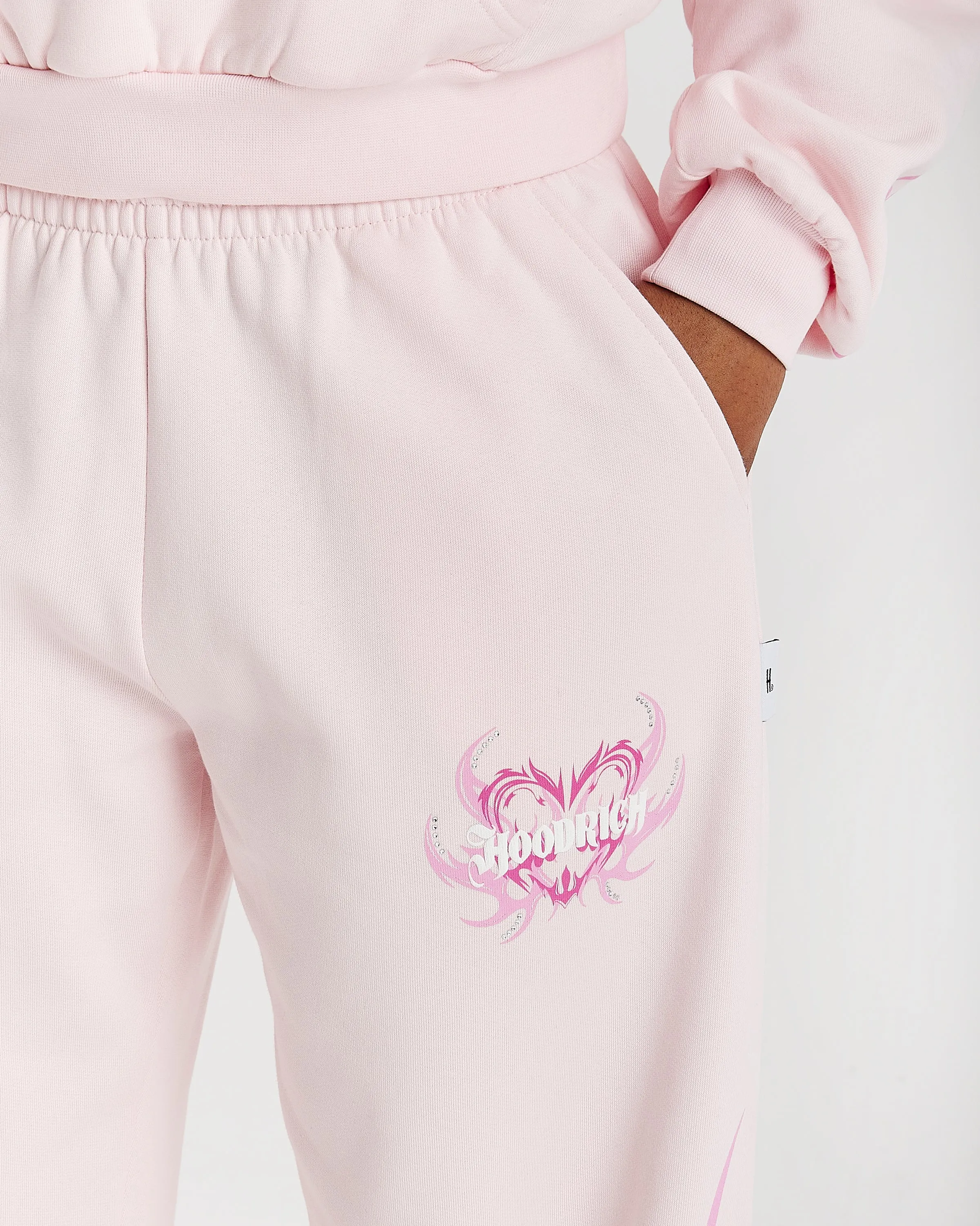 Flux Oversized Wide Leg Joggers - Pink sold by Hoodrich product image thumbnail 3