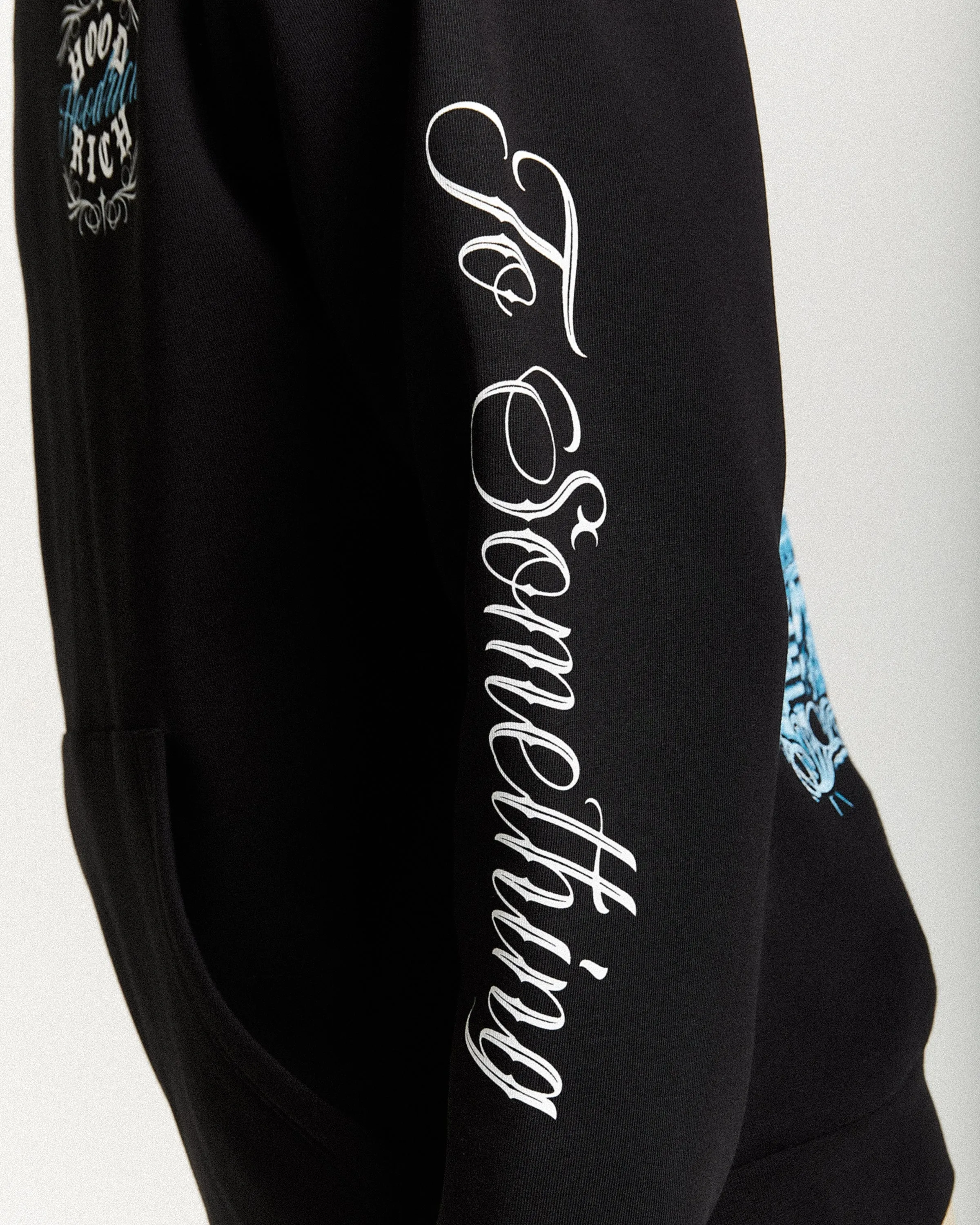 Rito Oversized Hoodie - Black/White/Blue sold by Hoodrich product image thumbnail 4