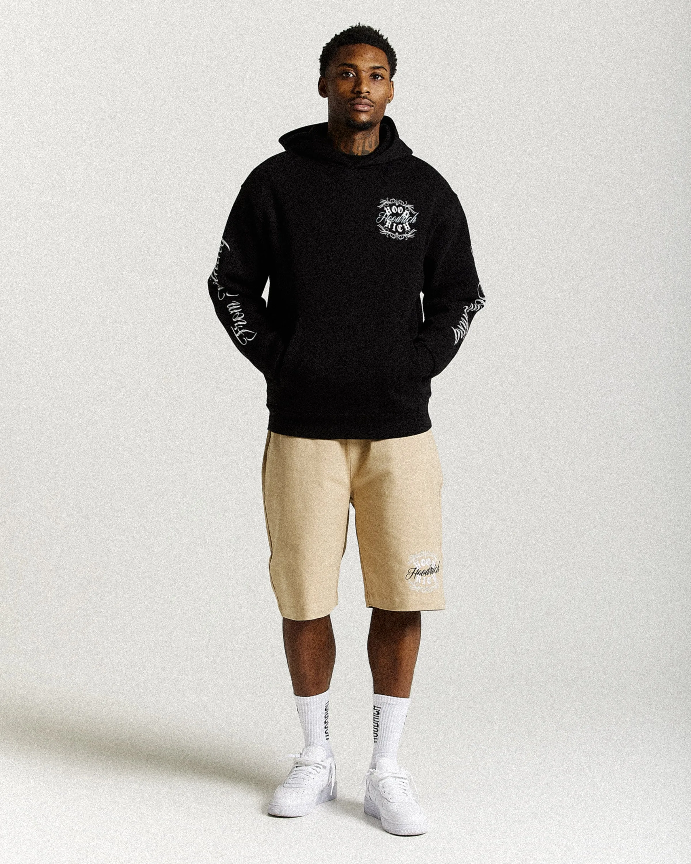 Rito Oversized Hoodie - Black/White/Blue sold by Hoodrich product image thumbnail 5