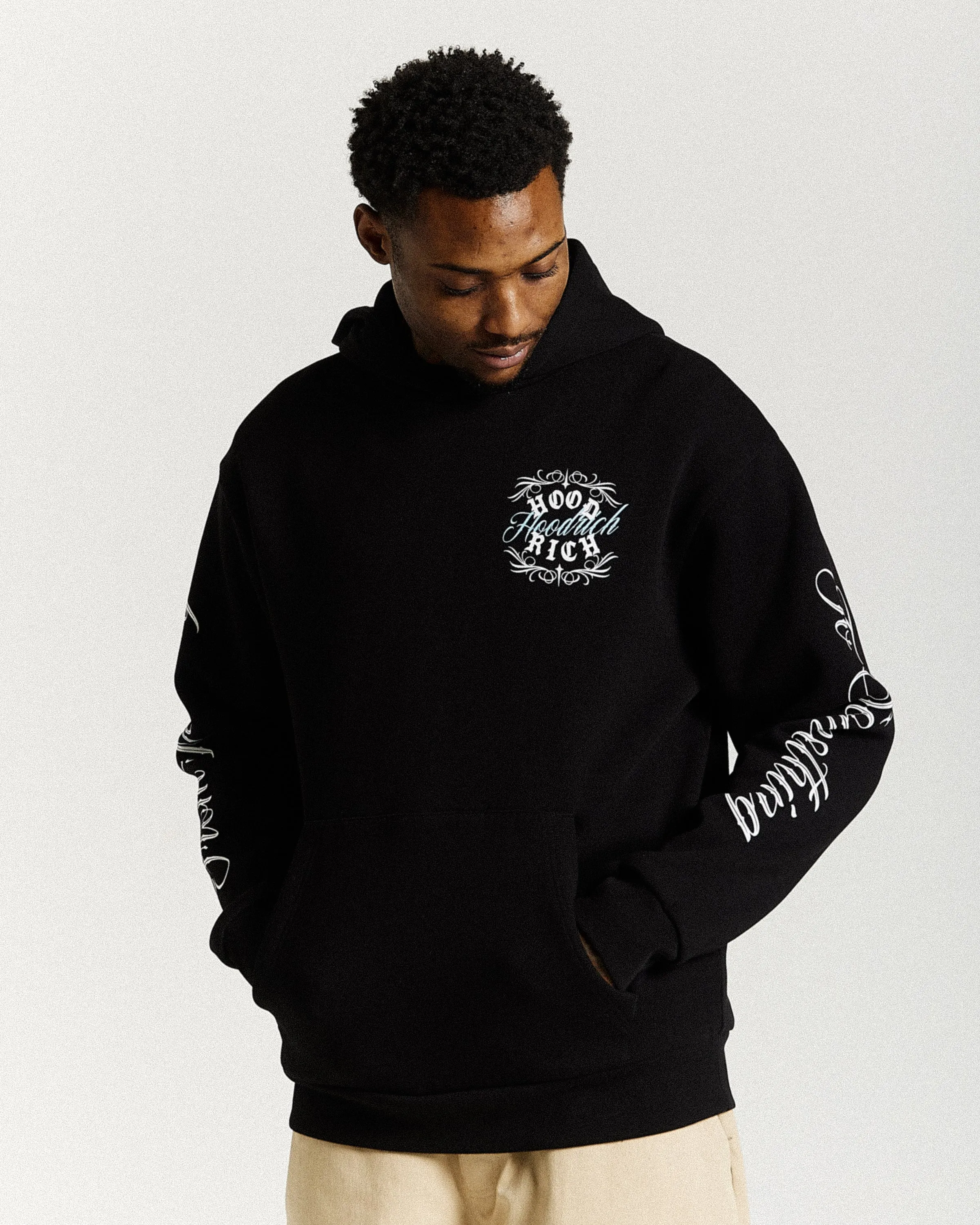 Rito Oversized Hoodie - Black/White/Blue sold by Hoodrich product image thumbnail 2
