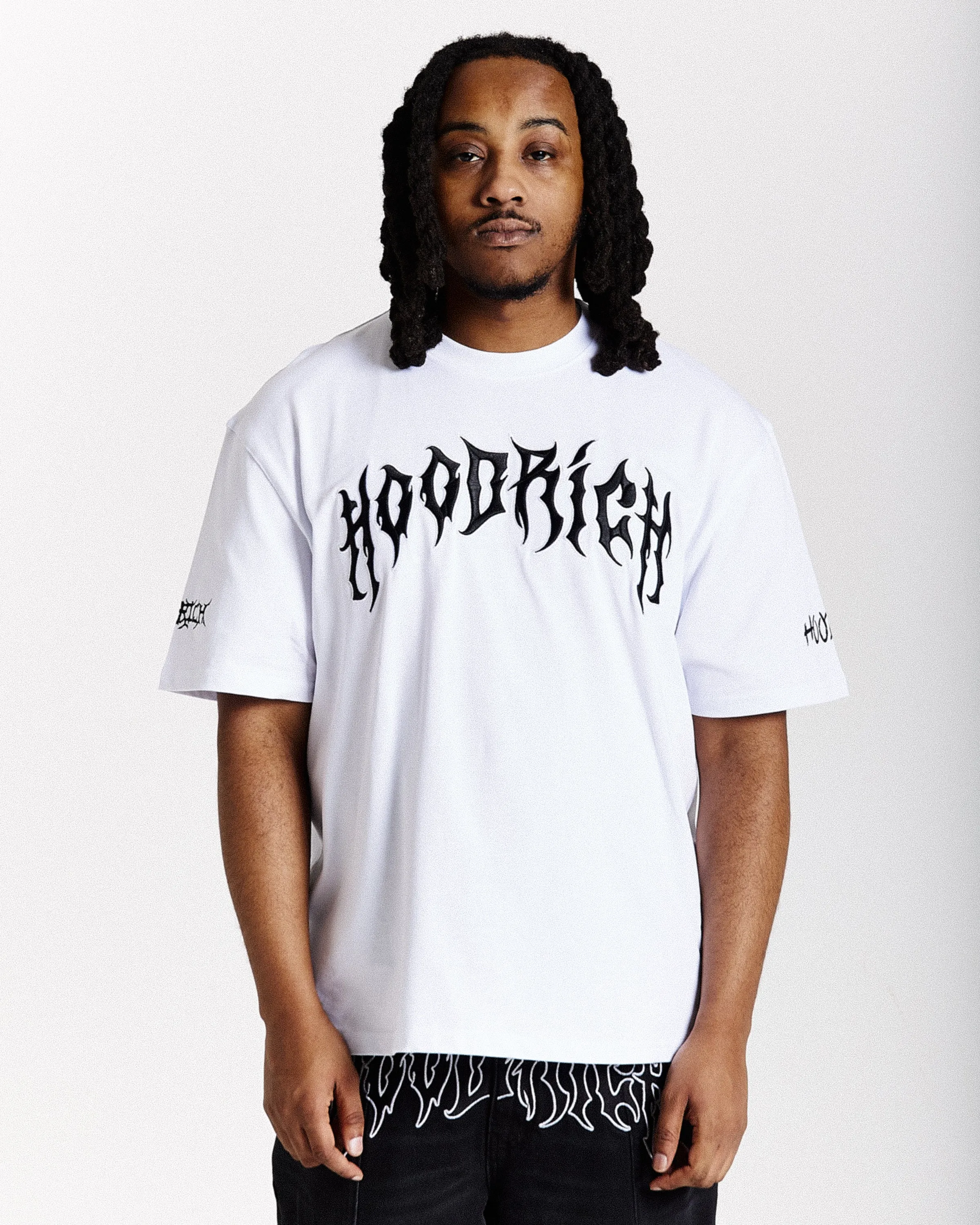 Spectral Oversized T-Shirt - White/Black sold by Hoodrich
