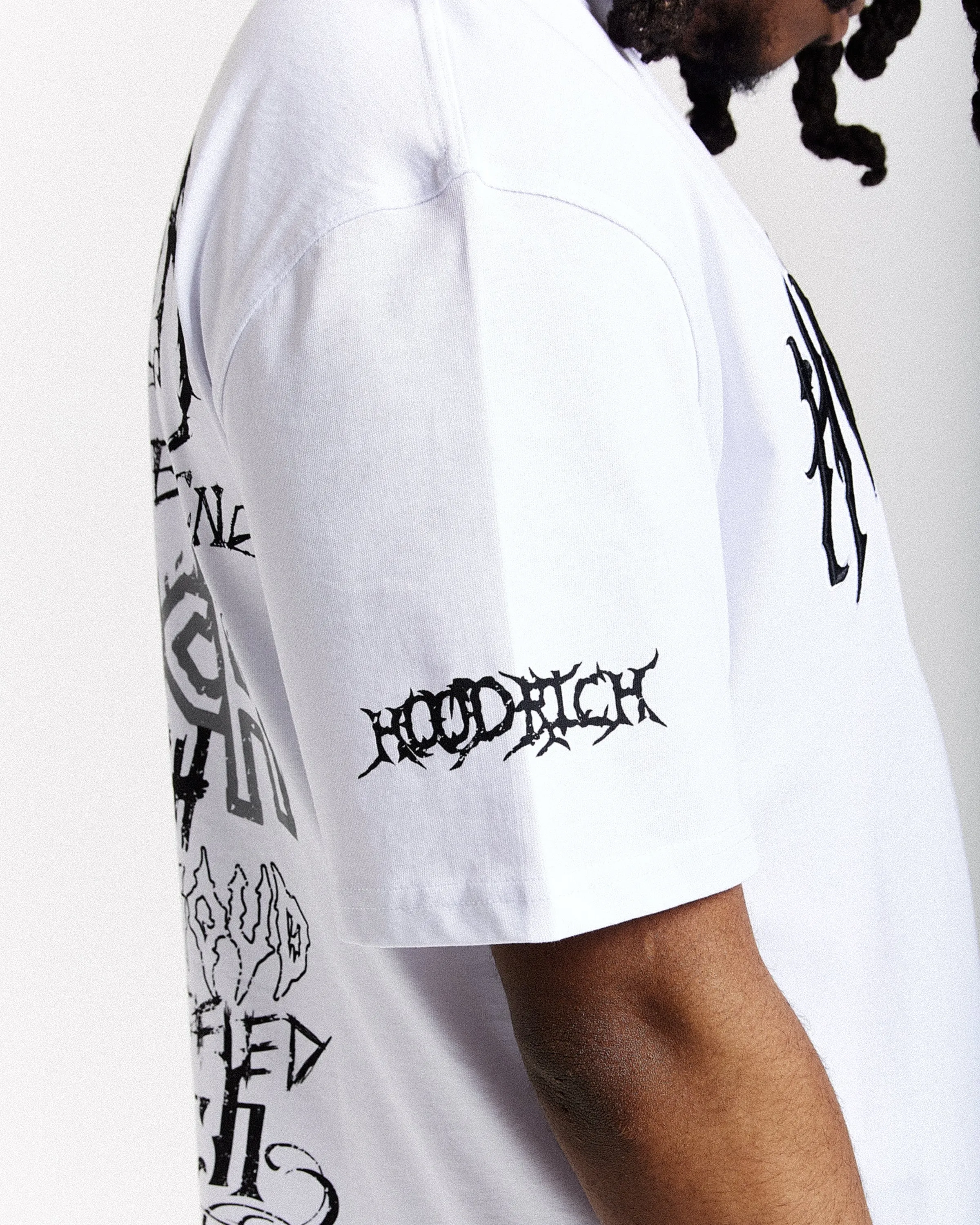Spectral Oversized T-Shirt - White/Black sold by Hoodrich product image thumbnail 5
