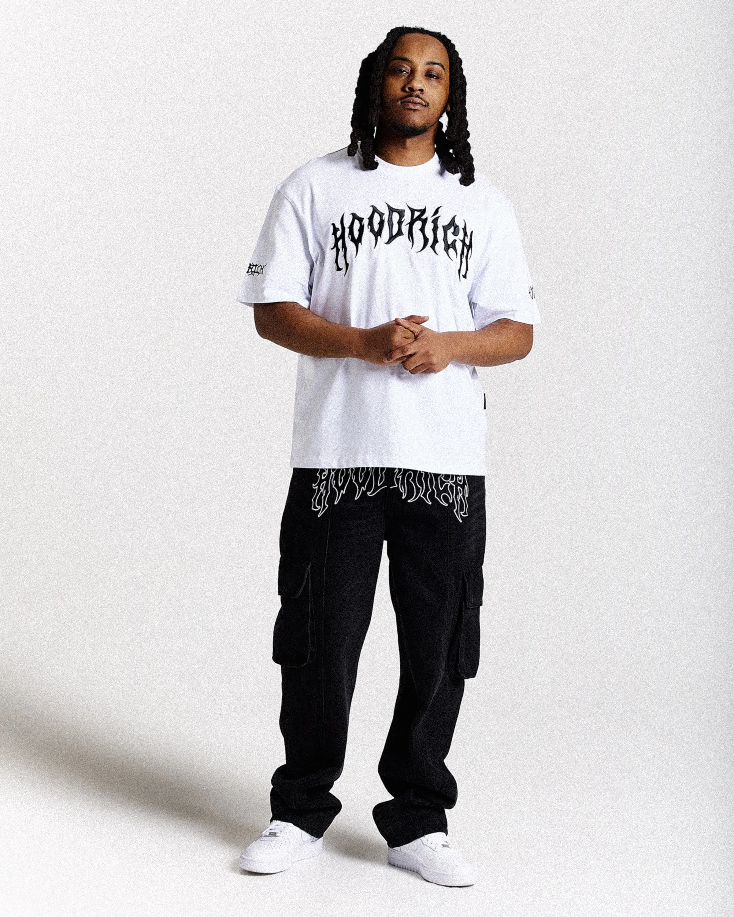 Spectral Oversized T-Shirt - White/Black sold by Hoodrich product image thumbnail 2