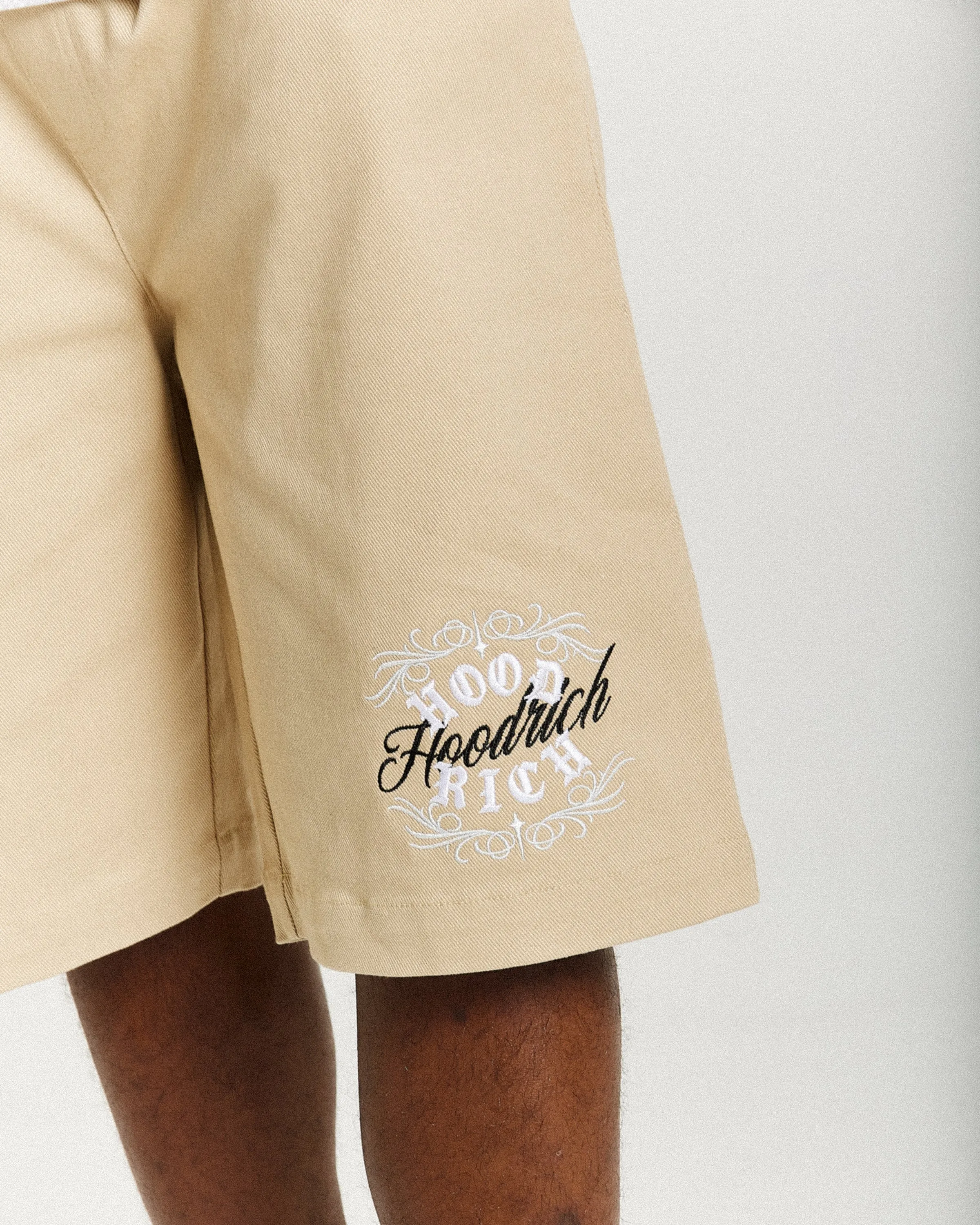 Rito Woven Shorts - Khaki/White sold by Hoodrich product image thumbnail 3