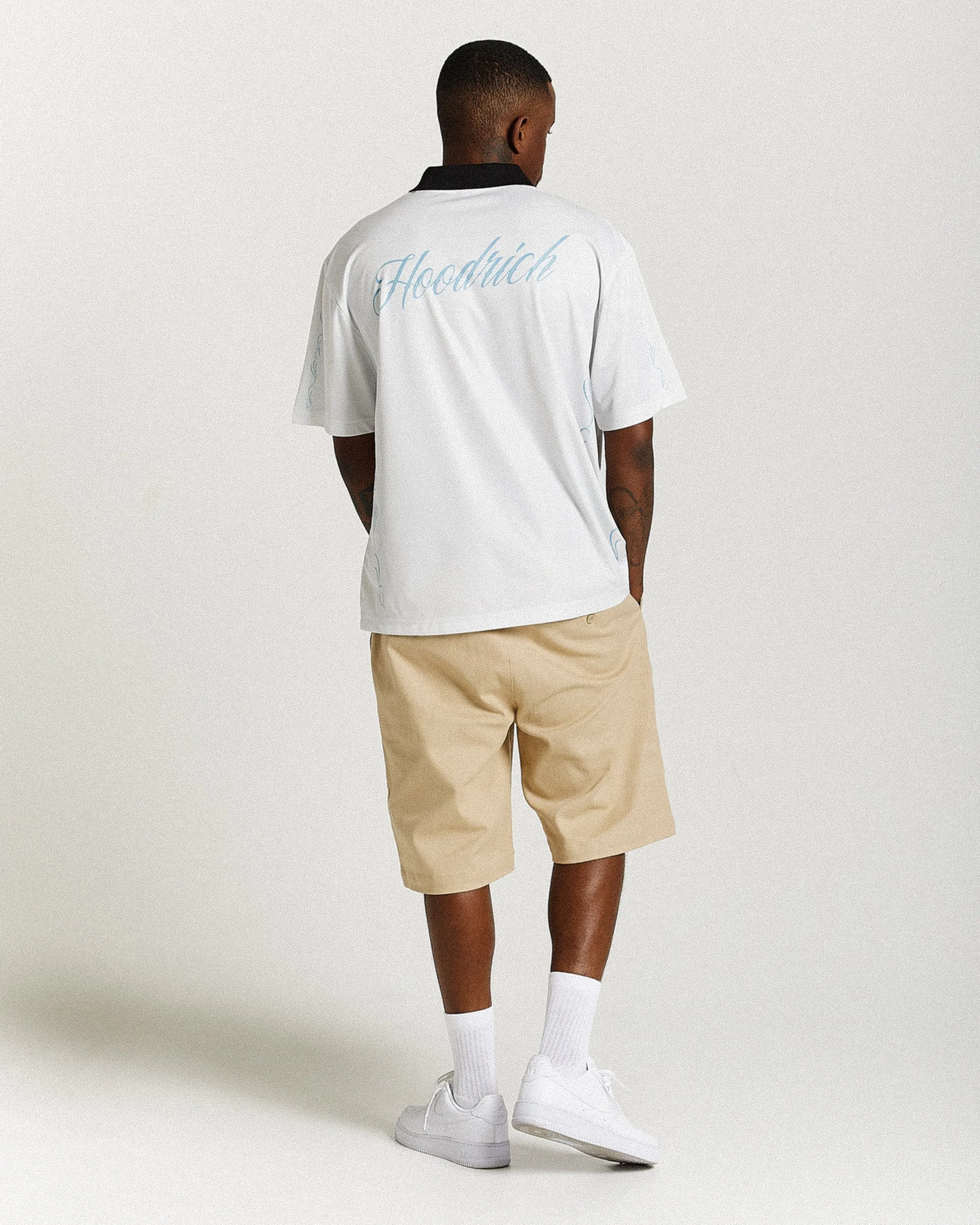 Rito Woven Shorts - Khaki/White sold by Hoodrich product image thumbnail 4