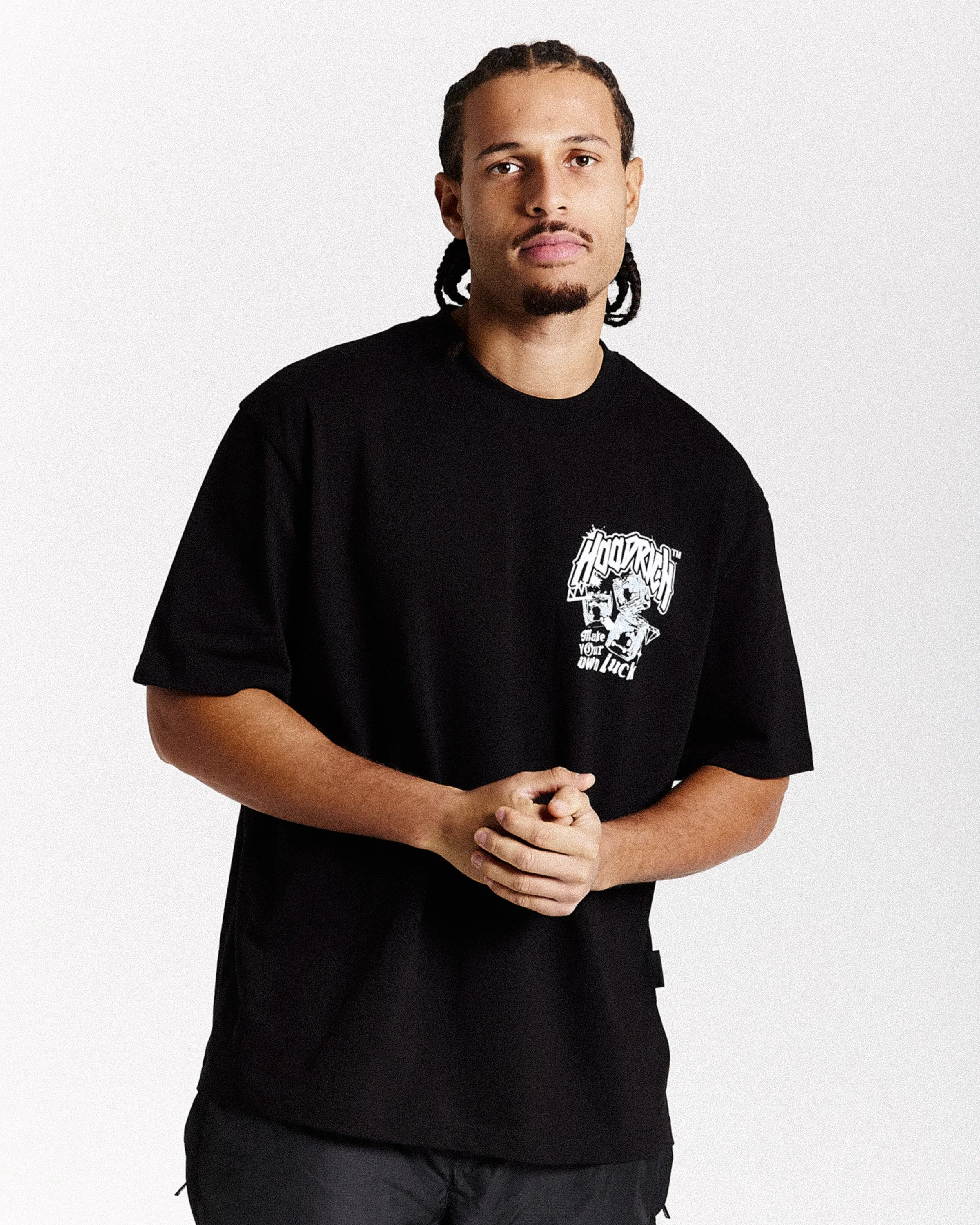 Fortune Oversized T-Shirt - Black/White/Blue sold by Hoodrich product image thumbnail 4