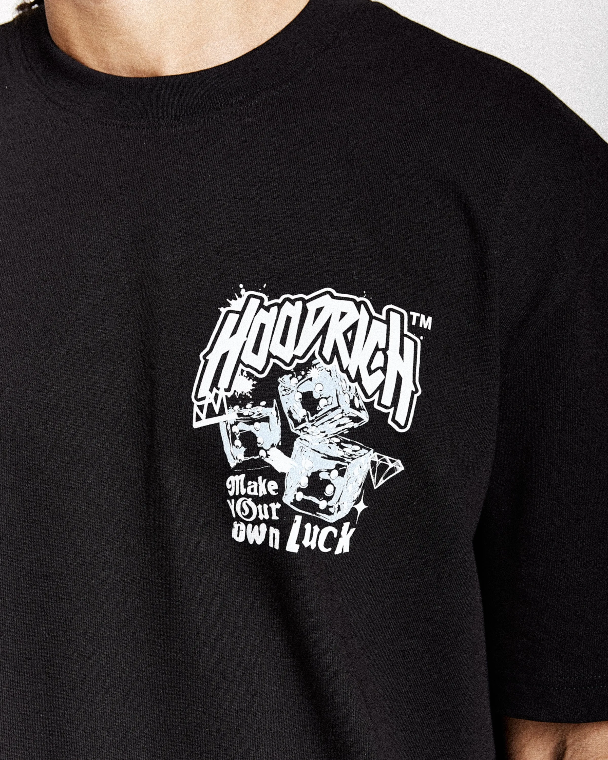 Fortune Oversized T-Shirt - Black/White/Blue sold by Hoodrich product image thumbnail 3