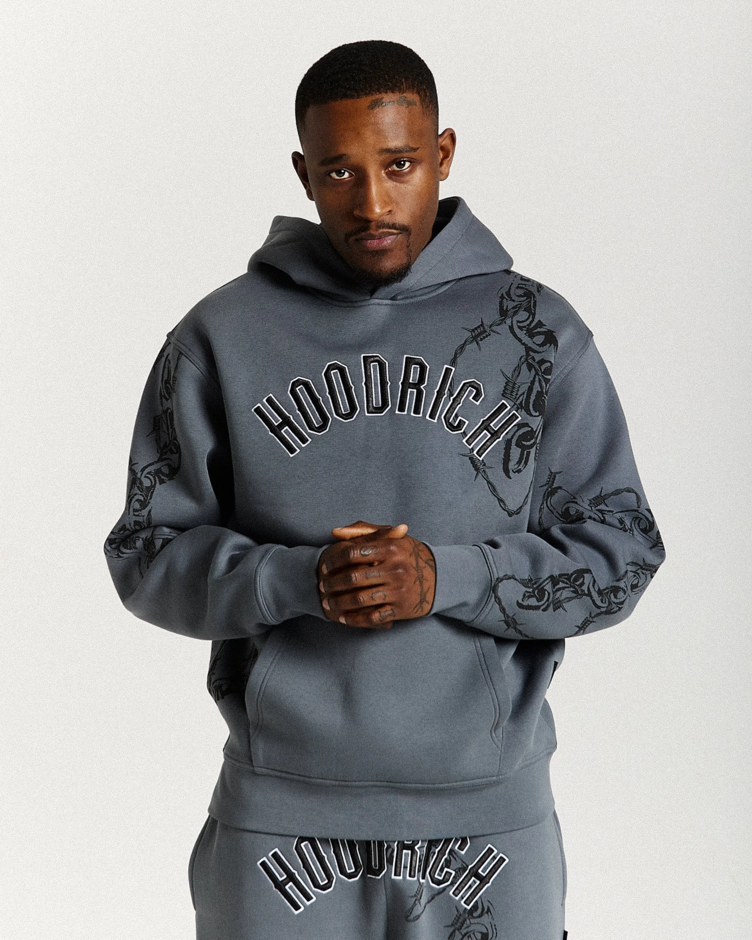Guepard Oversized Hoodie - Grey/Black/White sold by Hoodrich