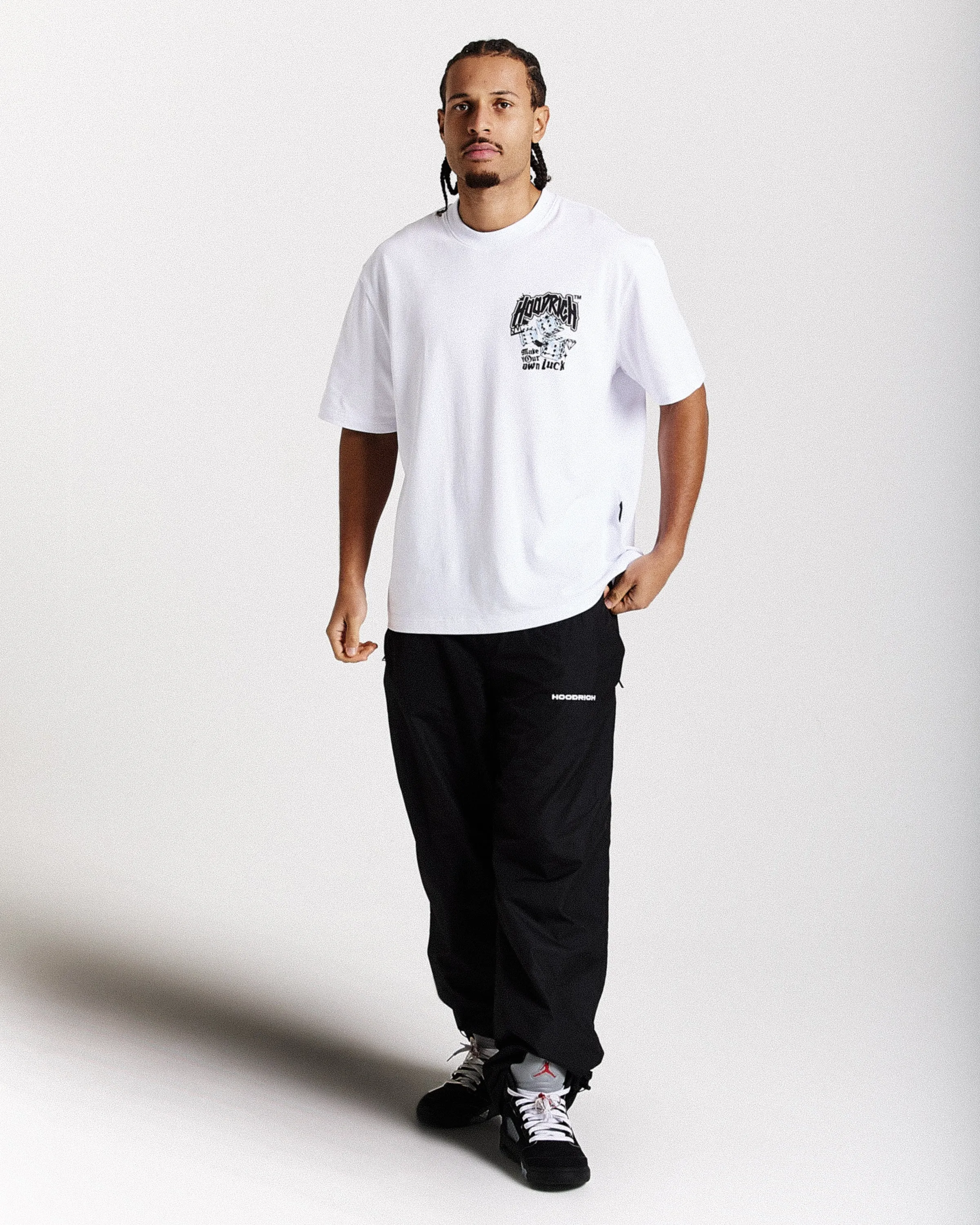 Fortune Oversized T-Shirt - White/Black/Blue sold by Hoodrich product image thumbnail 4