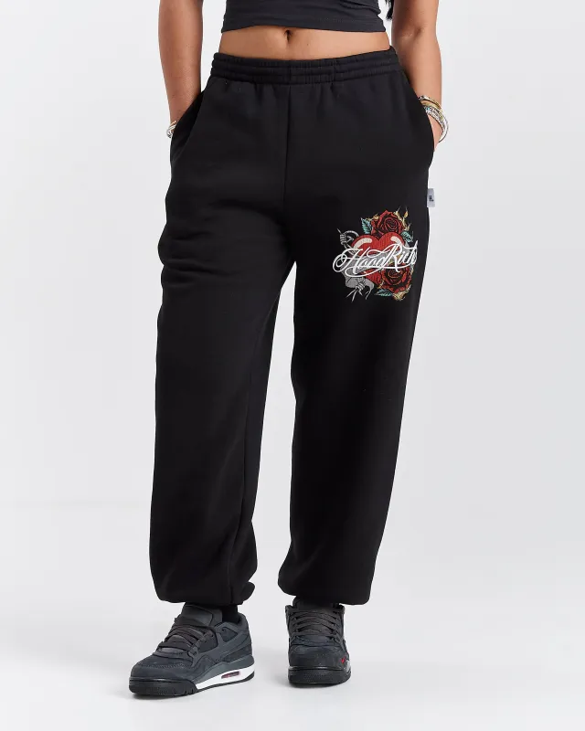 Vox Oversized Joggers - Black/Red sold by Hoodrich
