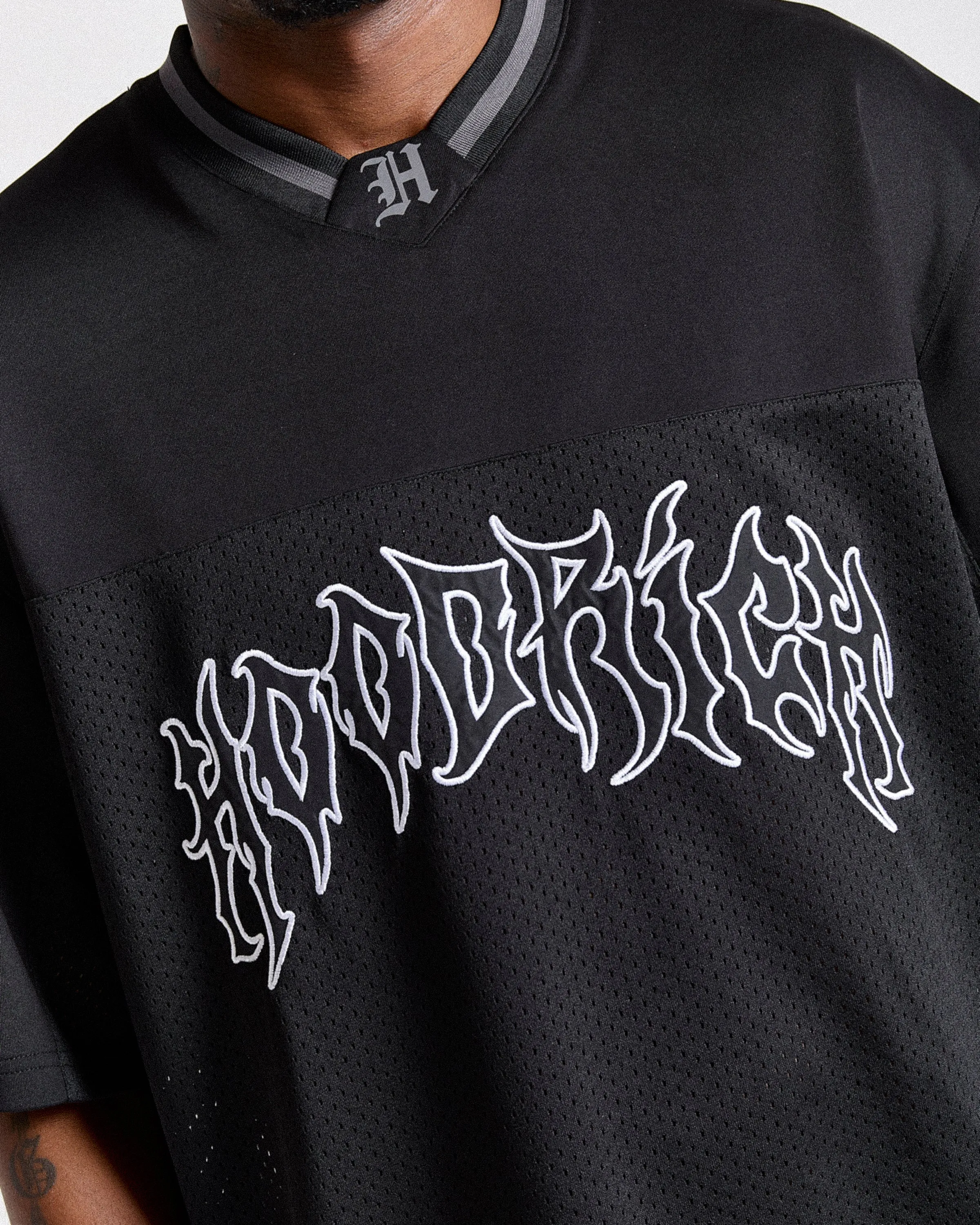 Spectral Oversized Mesh Jersey - Black/White sold by Hoodrich product image thumbnail 5