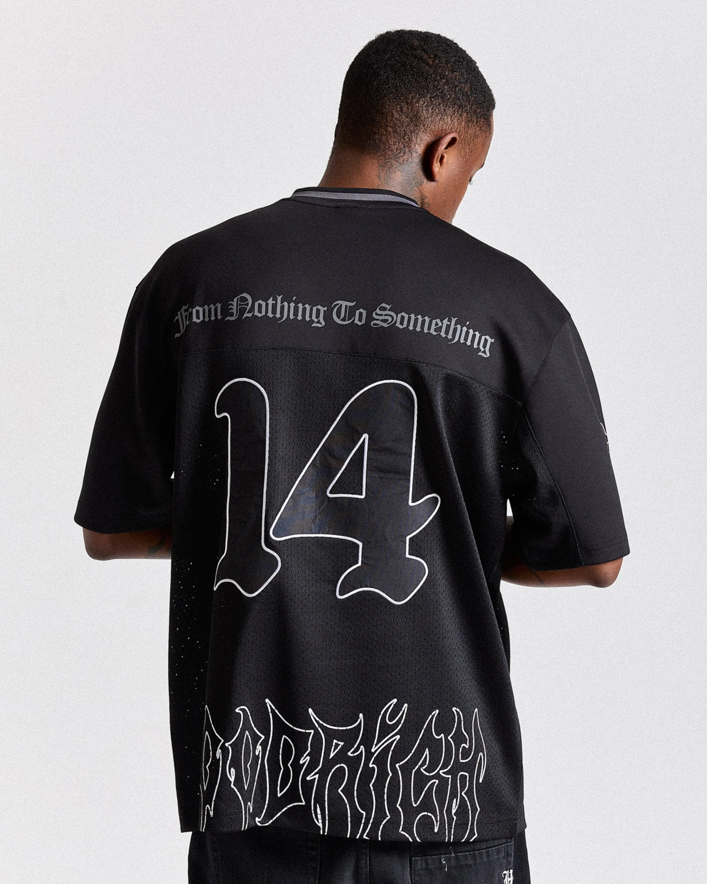 Spectral Oversized Mesh Jersey - Black/White sold by Hoodrich product image thumbnail 3