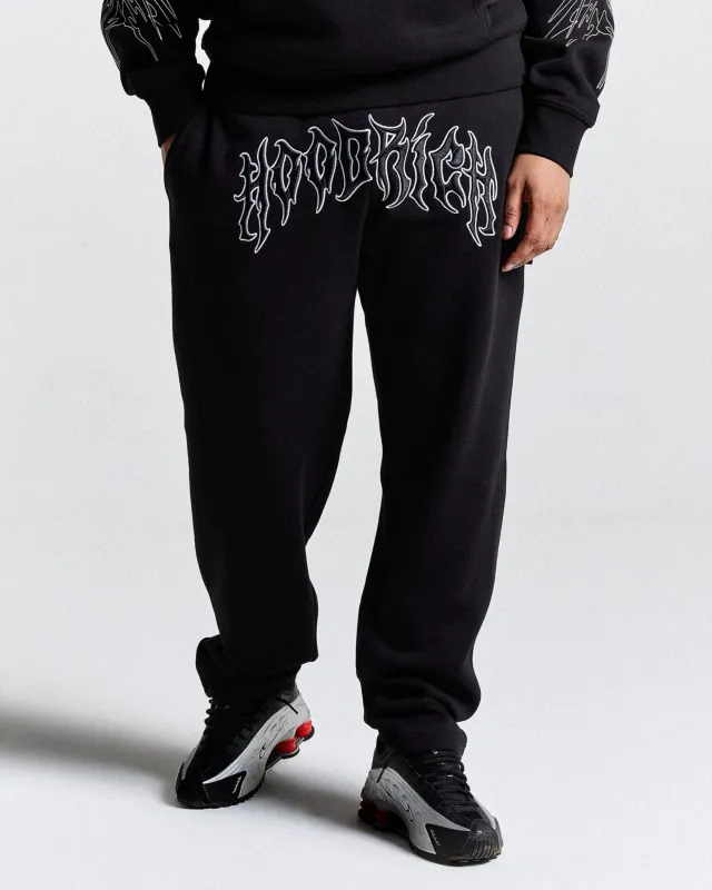 Spectral Oversized Joggers - Black/White made by Hoodrich