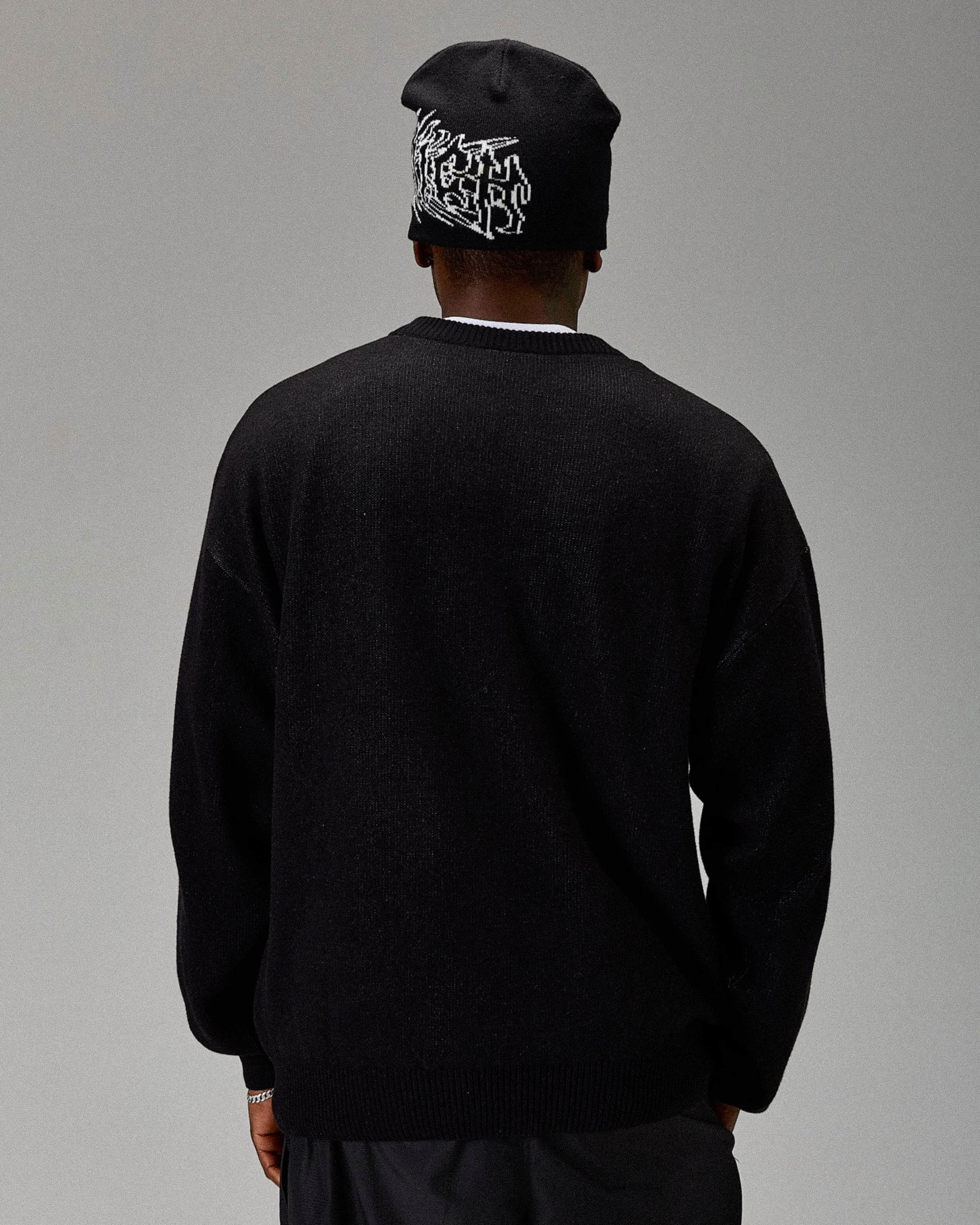 The Winner's Circle Wreckage Knitwear Sweater - Black/white sold by Hoodrich product image thumbnail 3