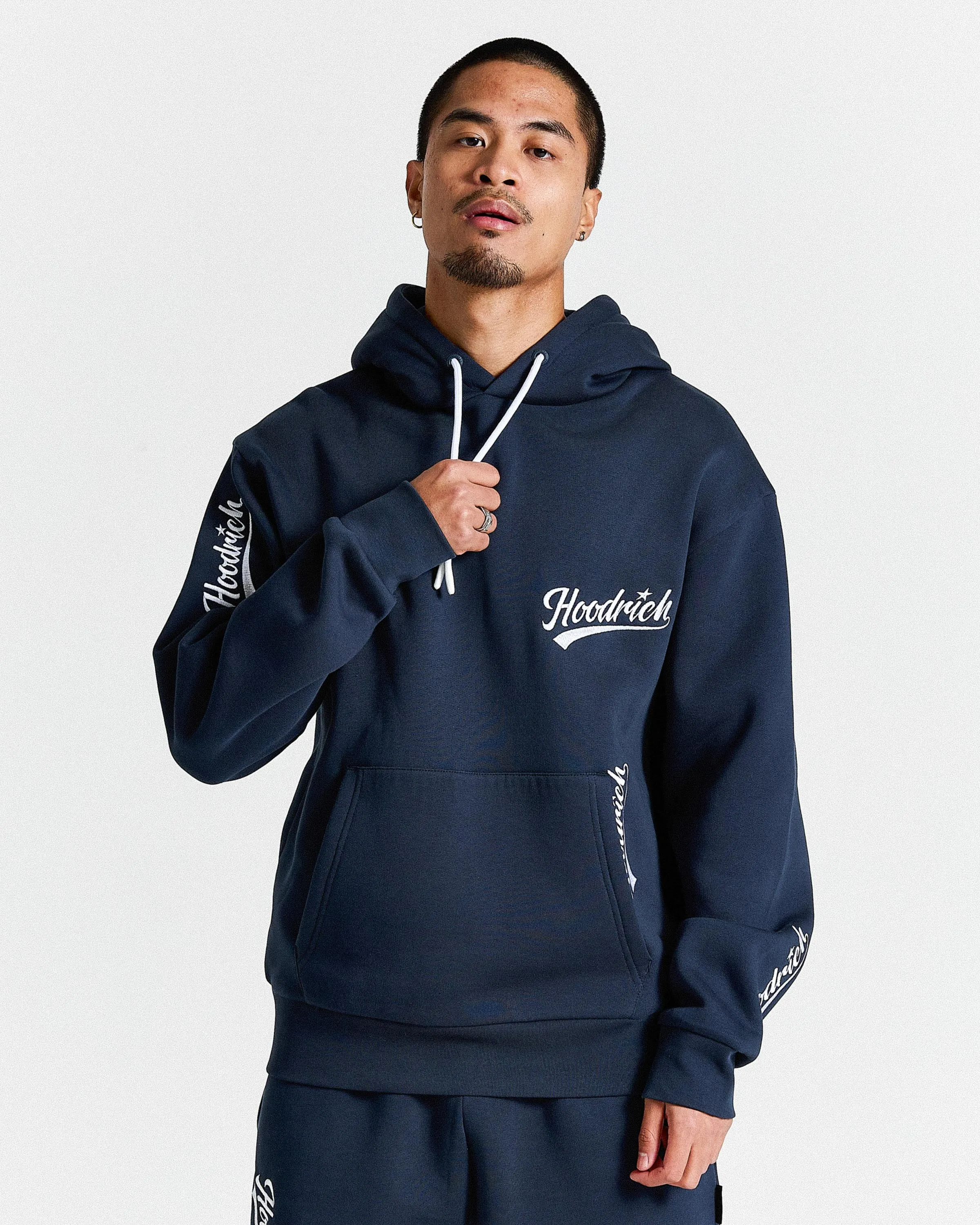 Multi Stade Oversized Hoodie - Navy/White sold by Hoodrich