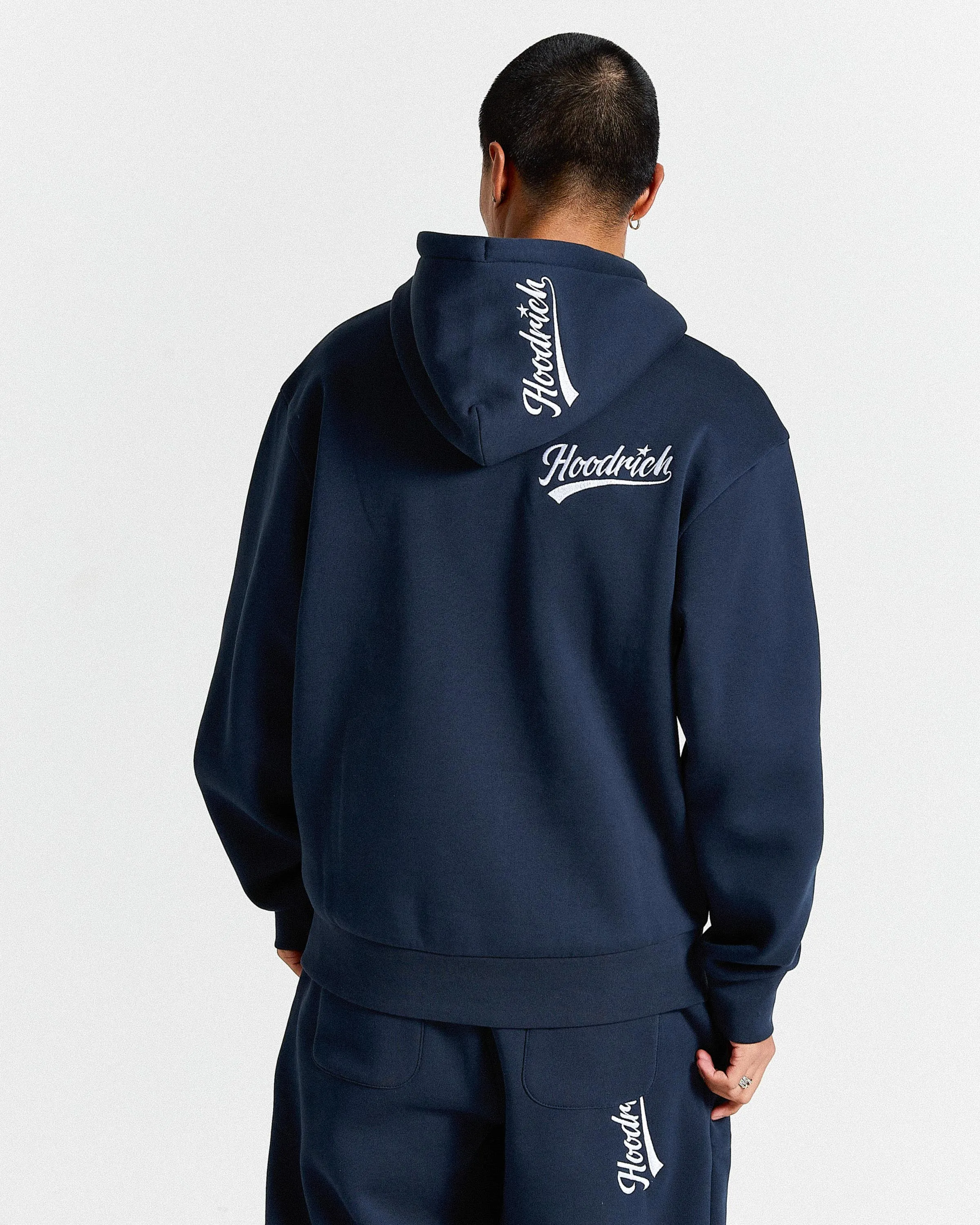 Multi Stade Oversized Hoodie - Navy/White sold by Hoodrich product image thumbnail 4