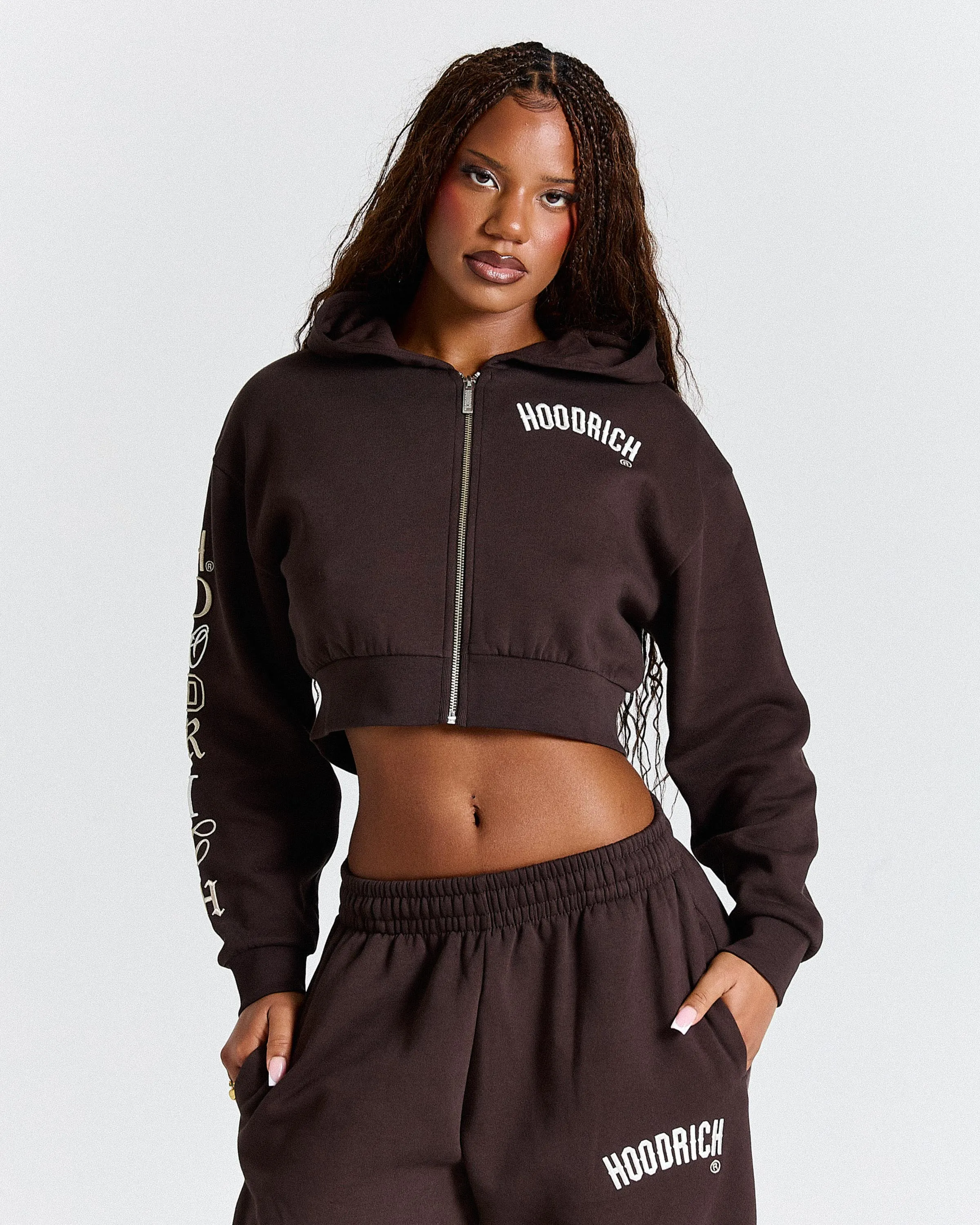 Women's Calor Full Tracksuit - Brown/White sold by Hoodrich product image thumbnail 2