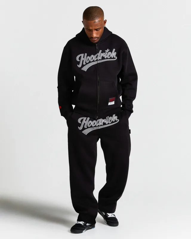Men's Stade Full Tracksuit - Black/White made by Hoodrich