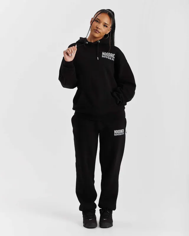 Women's Flex Full Tracksuit - Black/White made by Hoodrich