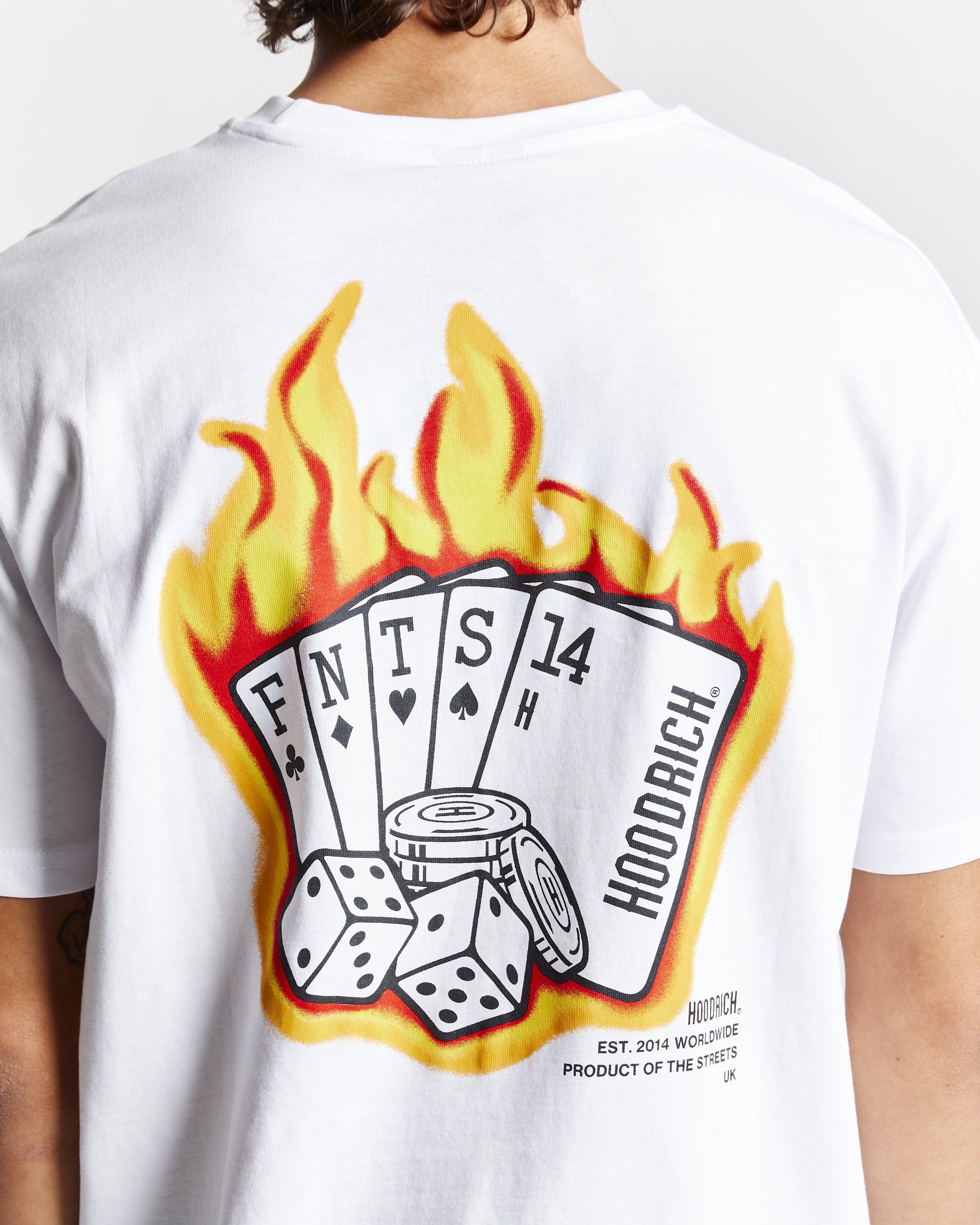 Luck T-Shirt - White/Graphic sold by Hoodrich product image thumbnail 4