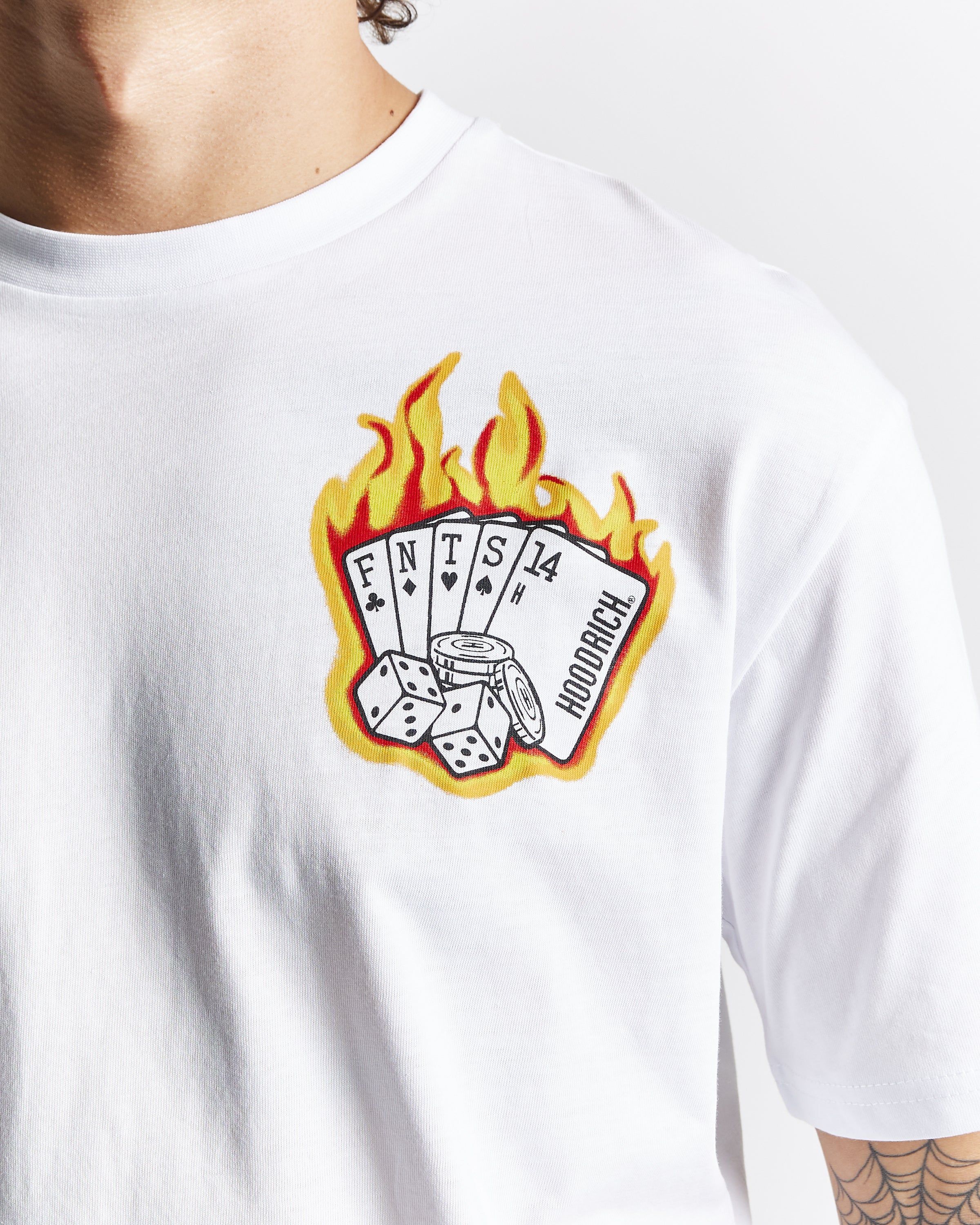 Luck T-Shirt - White/Graphic sold by Hoodrich product image thumbnail 3