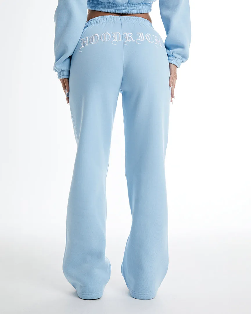 Dusk Wide Leg Joggers - Blue/White sold by Hoodrich product image thumbnail 3