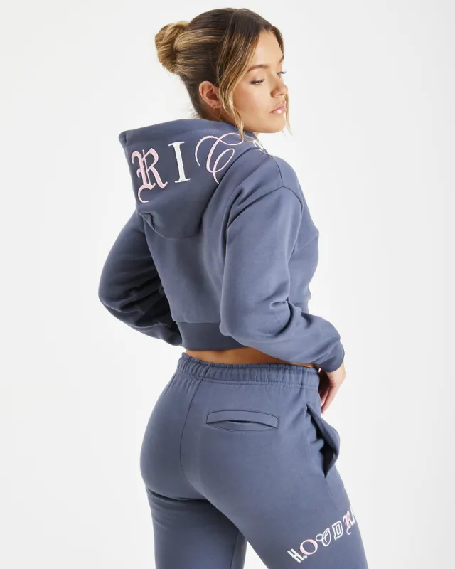 Calor Cropped Hoodie - Navy sold by Hoodrich