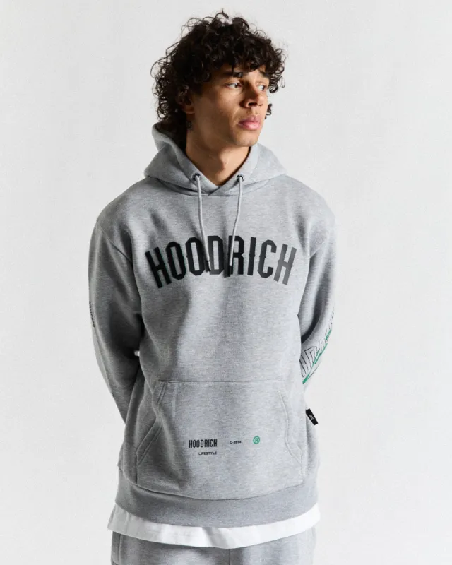 Caliber Hoodie - Grey/Black/Green sold by Hoodrich