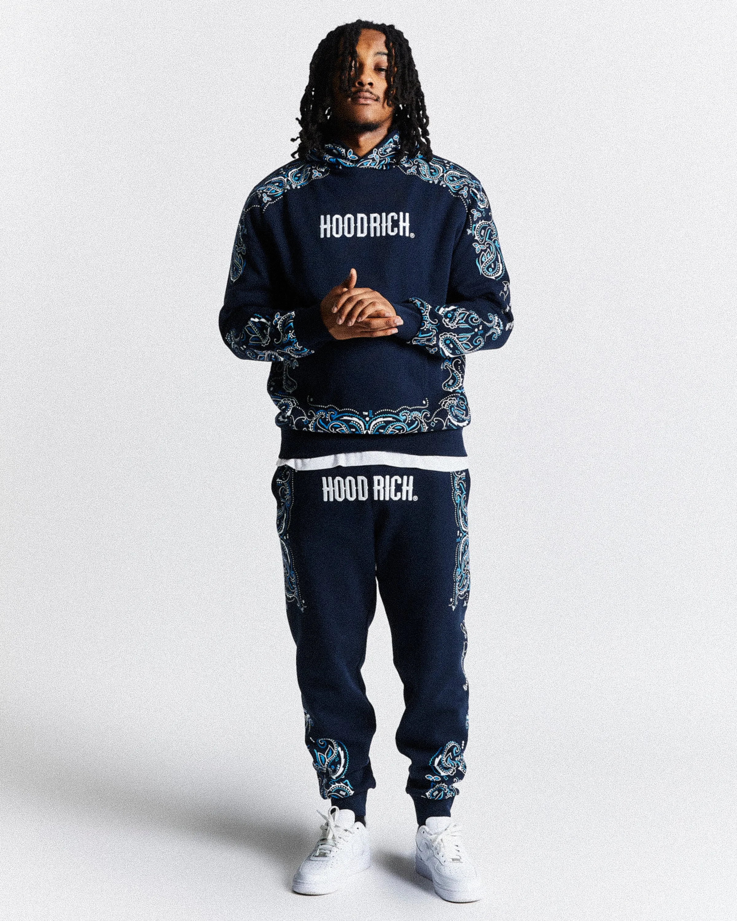 【HOODRICH】Motif Hoodie スウェット パーカー Motif Hoodie - Navy/White/Blue | Parallel