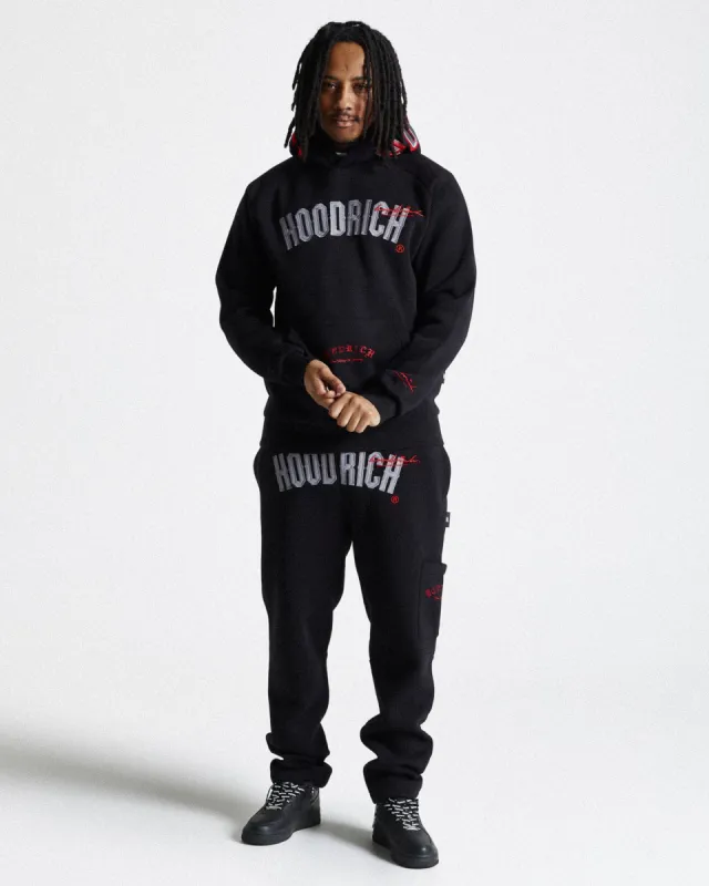Stature Joggers - Black/Grey/Red sold by Hoodrich