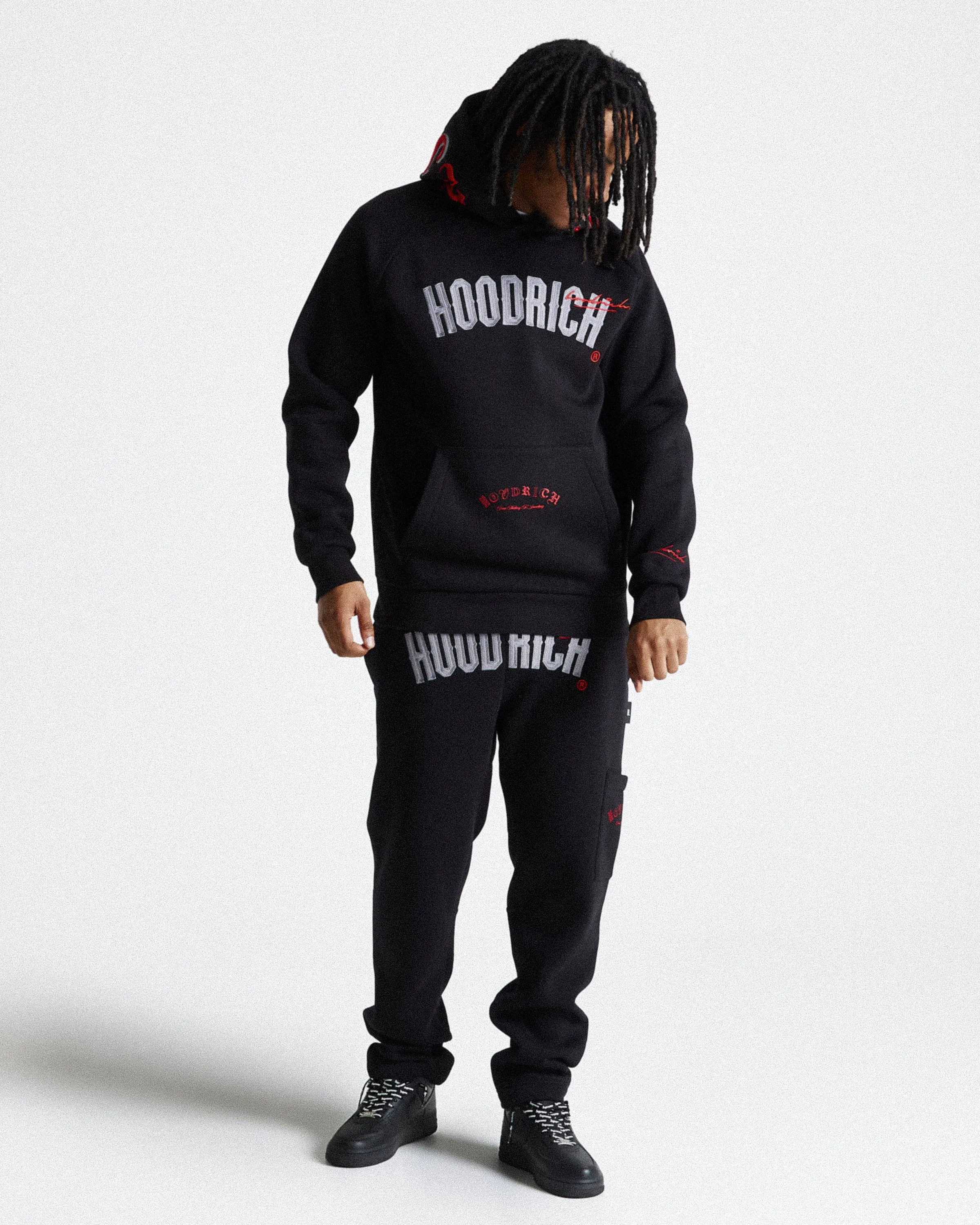 Hoodrich Stature Joggers Black/Grey/Red Parallel