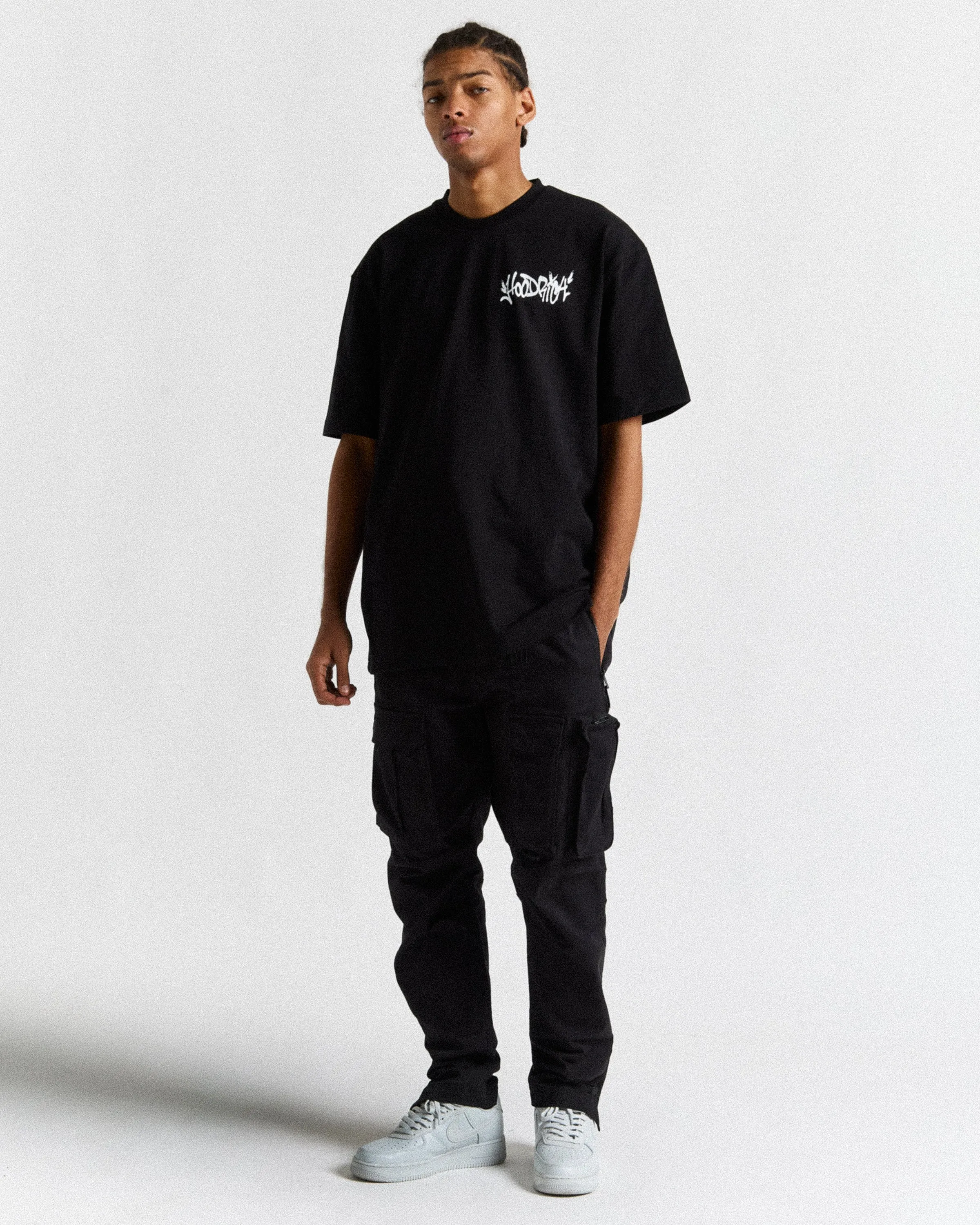 Graffiti No Ball Games T-Shirt - Black/White/Blue sold by Hoodrich product image thumbnail 3