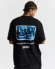 Graffiti No Ball Games T-Shirt - Black/White/Blue sold by Hoodrich