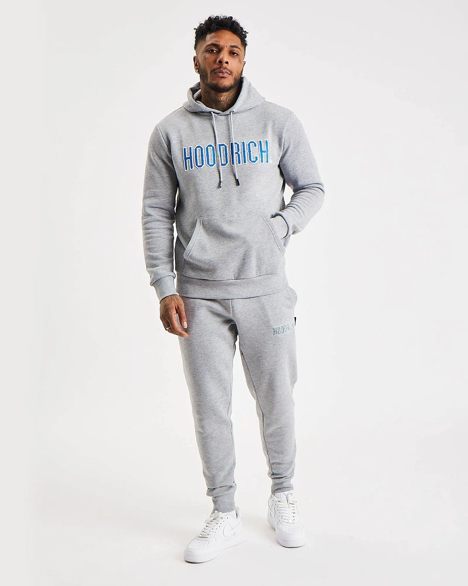 OG Crush Tracksuit Set Grey/White/Blue Parallel