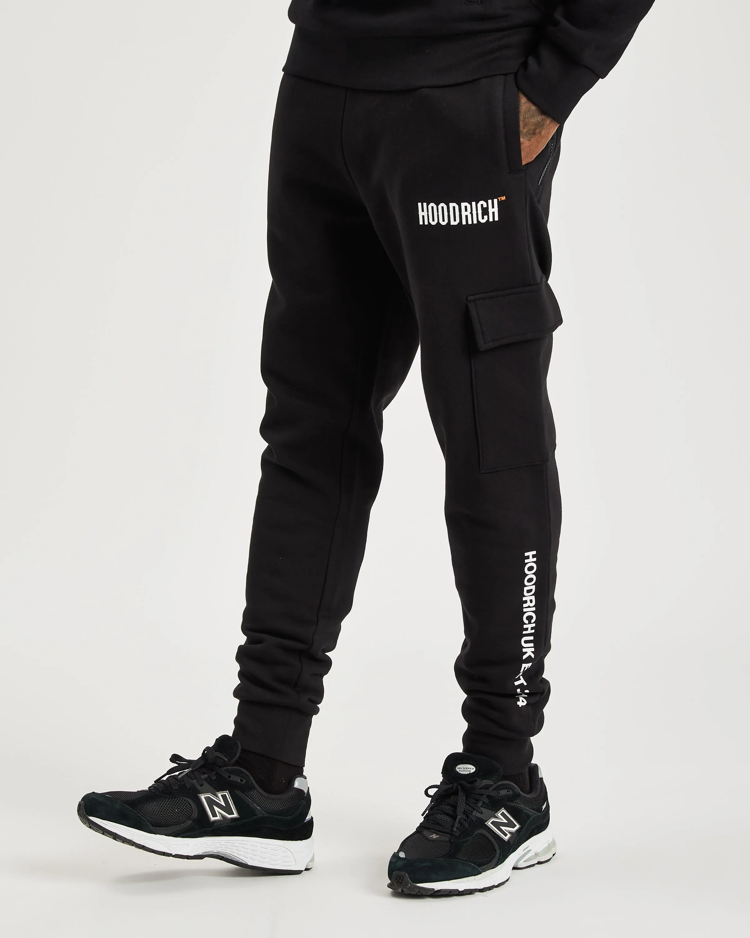 OG Limit Cargo Joggers - Black/White/Flame sold by Hoodrich