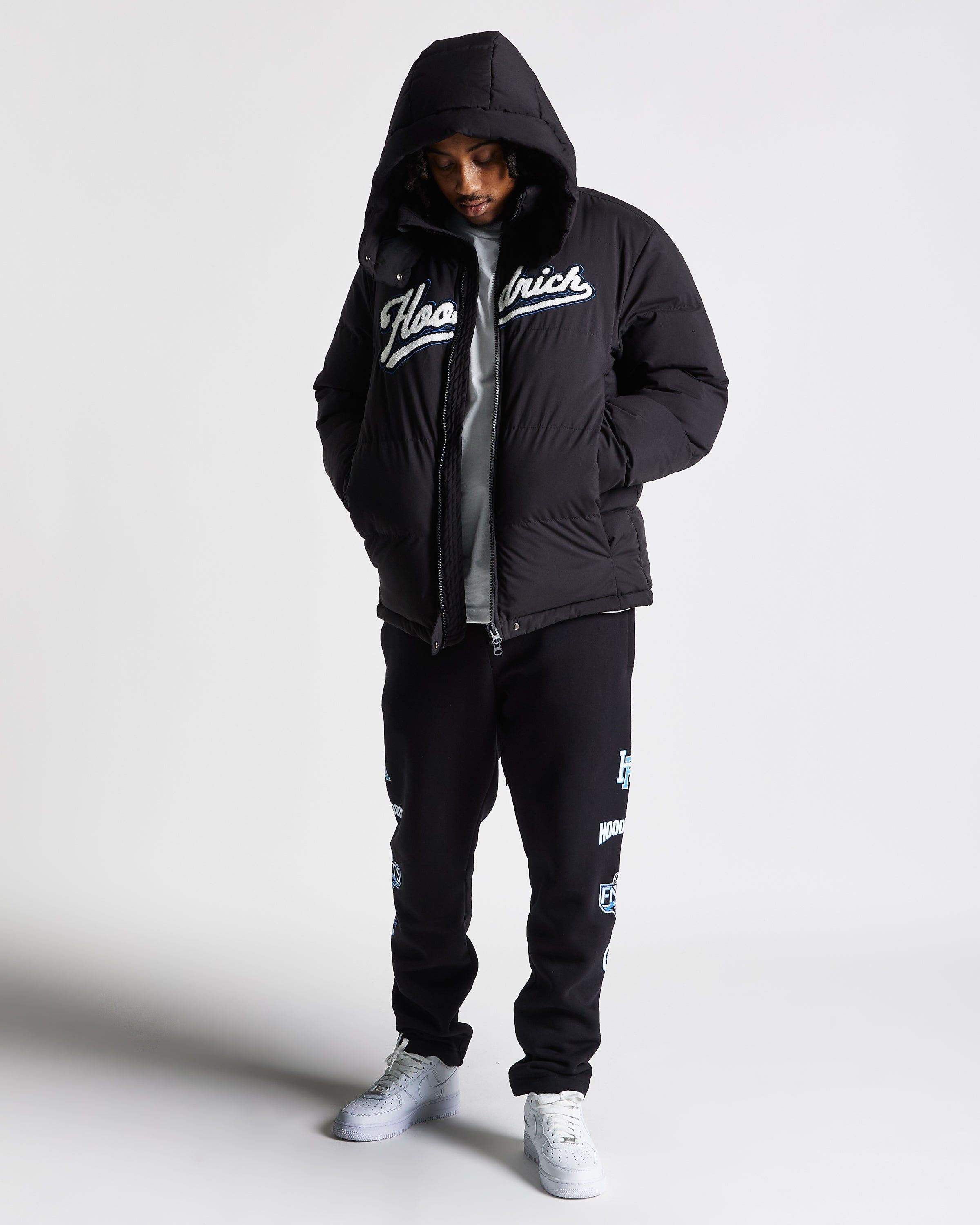 Stadium Jacket - Black/White/Blue sold by Hoodrich product image thumbnail 2