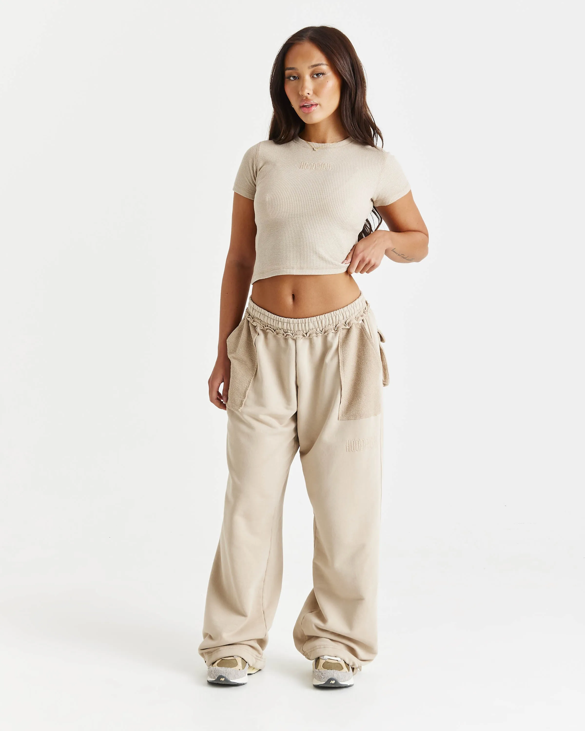 Grit Fitted Tee - Beige sold by Hoodrich product image thumbnail 5